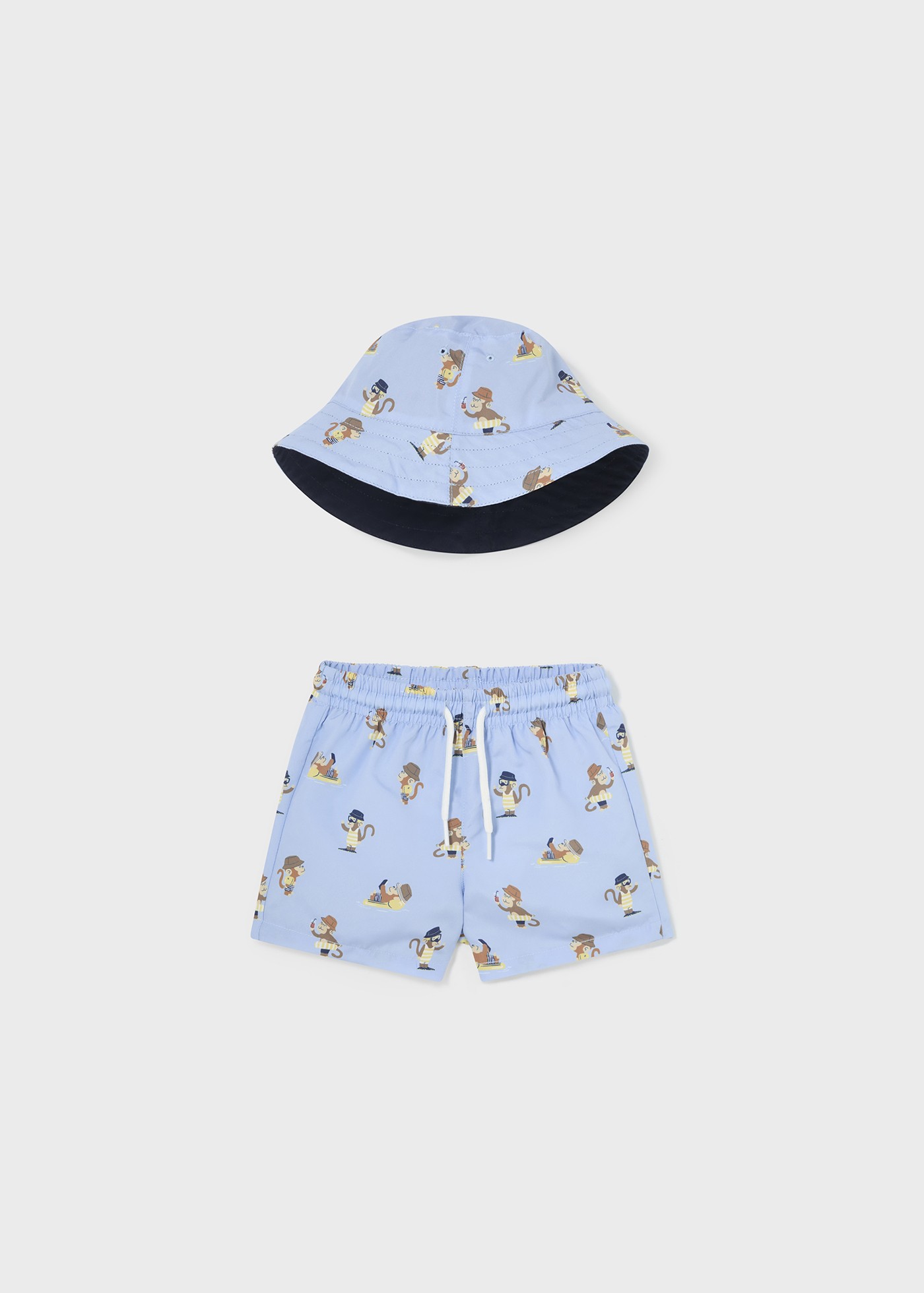 Baby Swimming Trunks with Bucket Hat