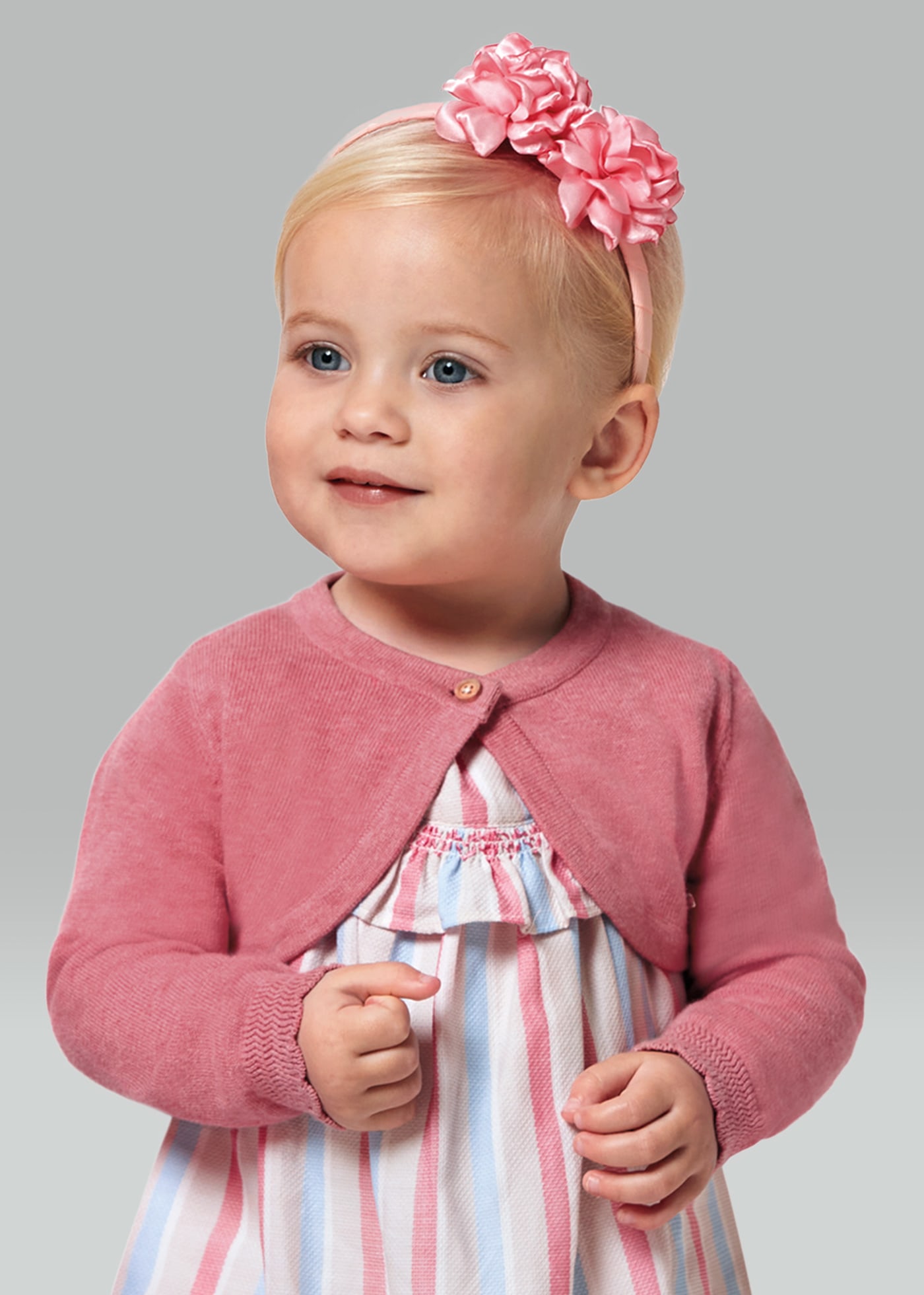 Cardigan corto tricot neonata