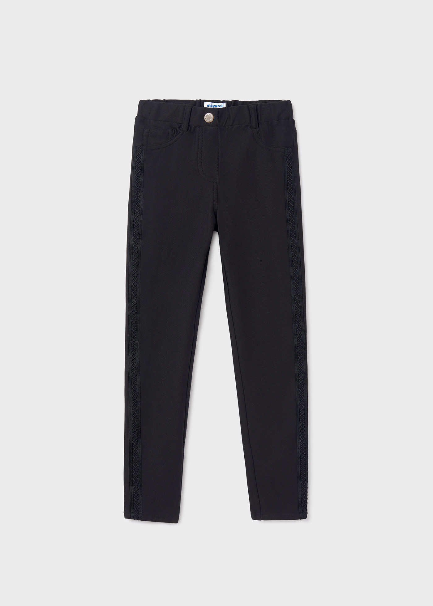 Girl Skinny Fit Twill Trousers