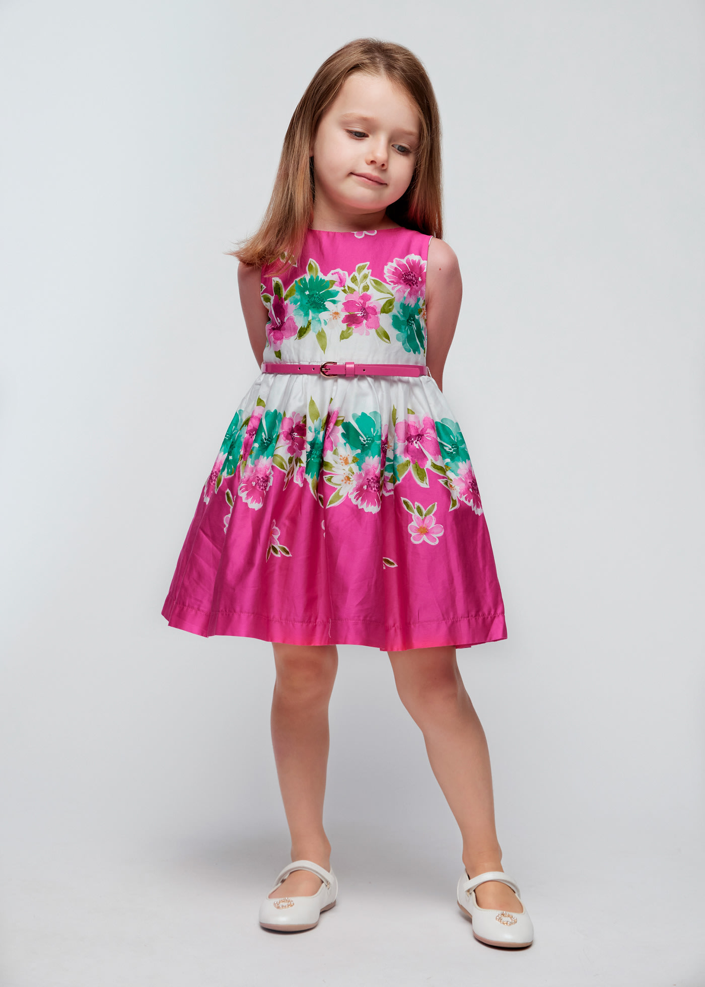 Rochie curea popelin fetita
