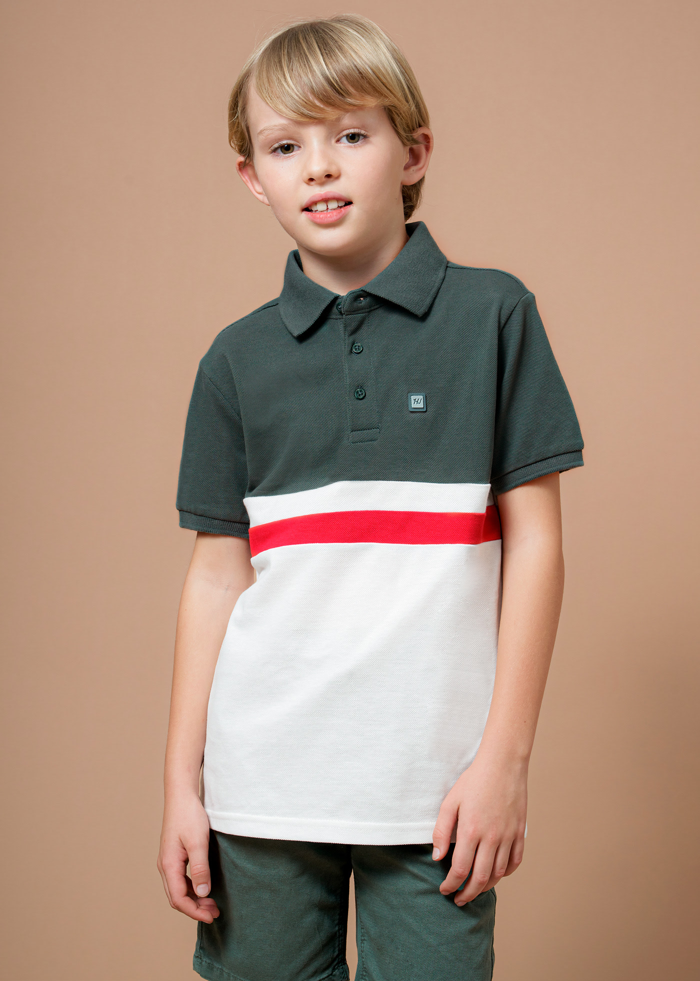 Polo blocuri de culoare Better Cotton baiat