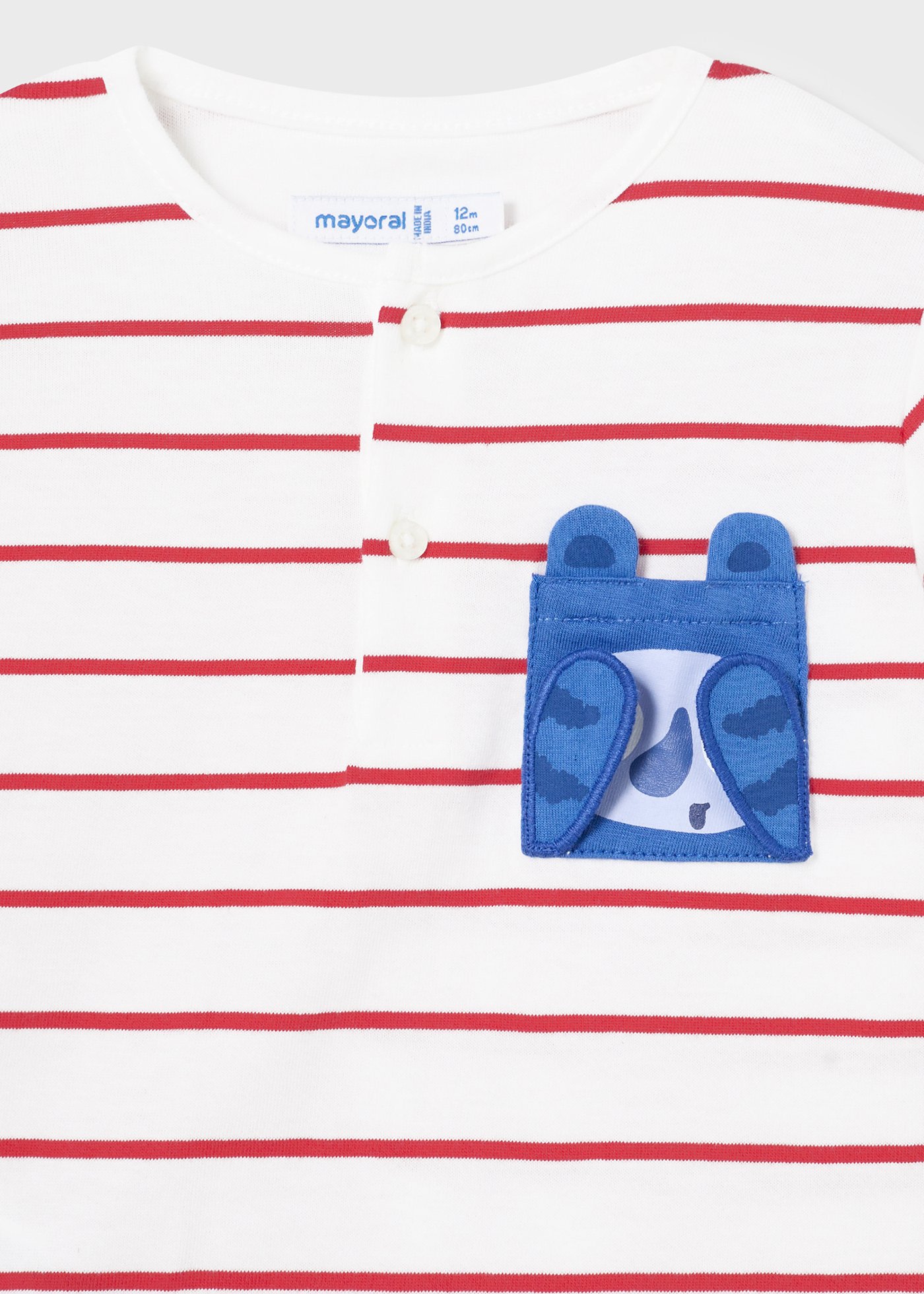 T-shirt interactif rayé Better Cotton bébé