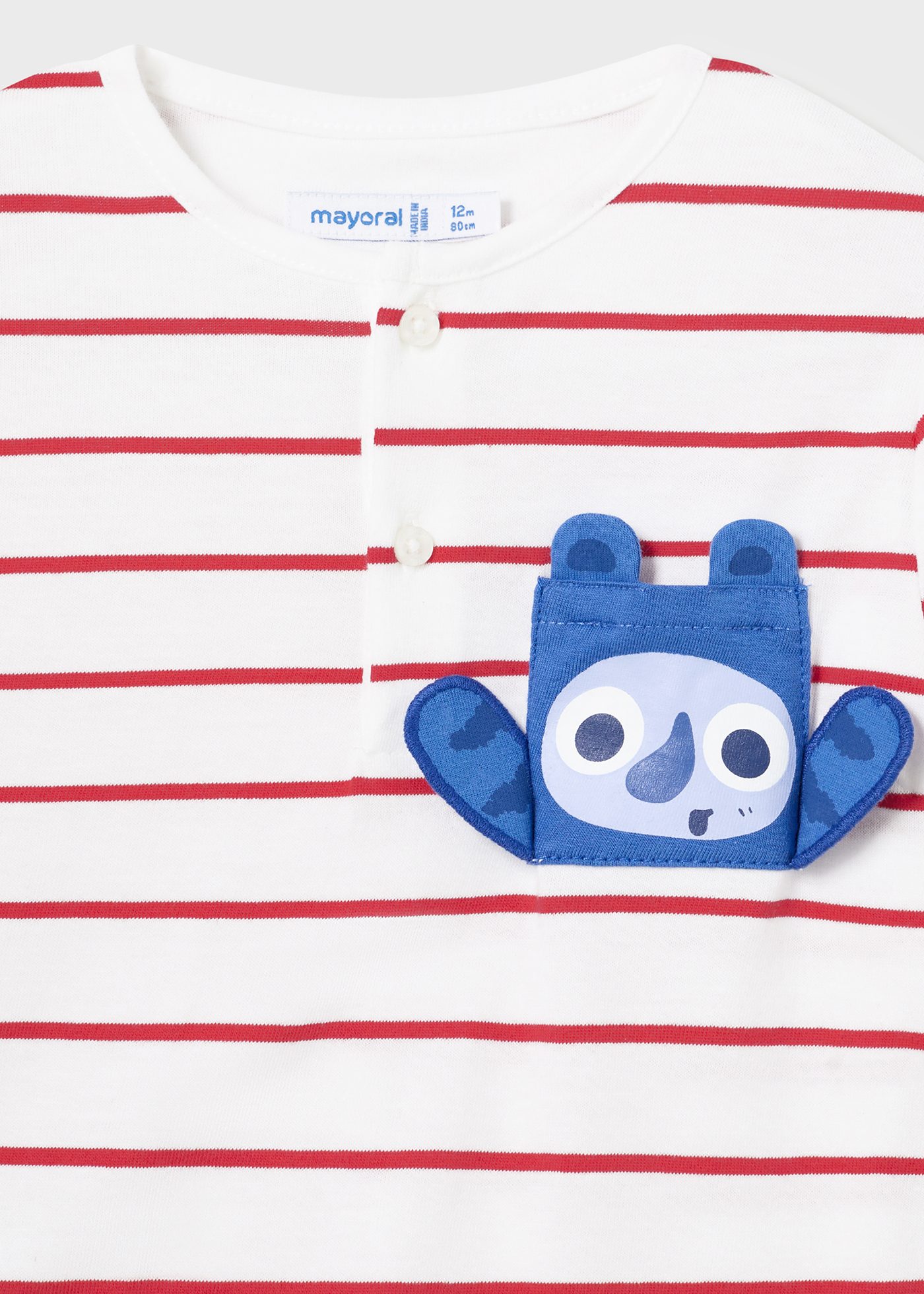 T-shirt interactif rayé Better Cotton bébé