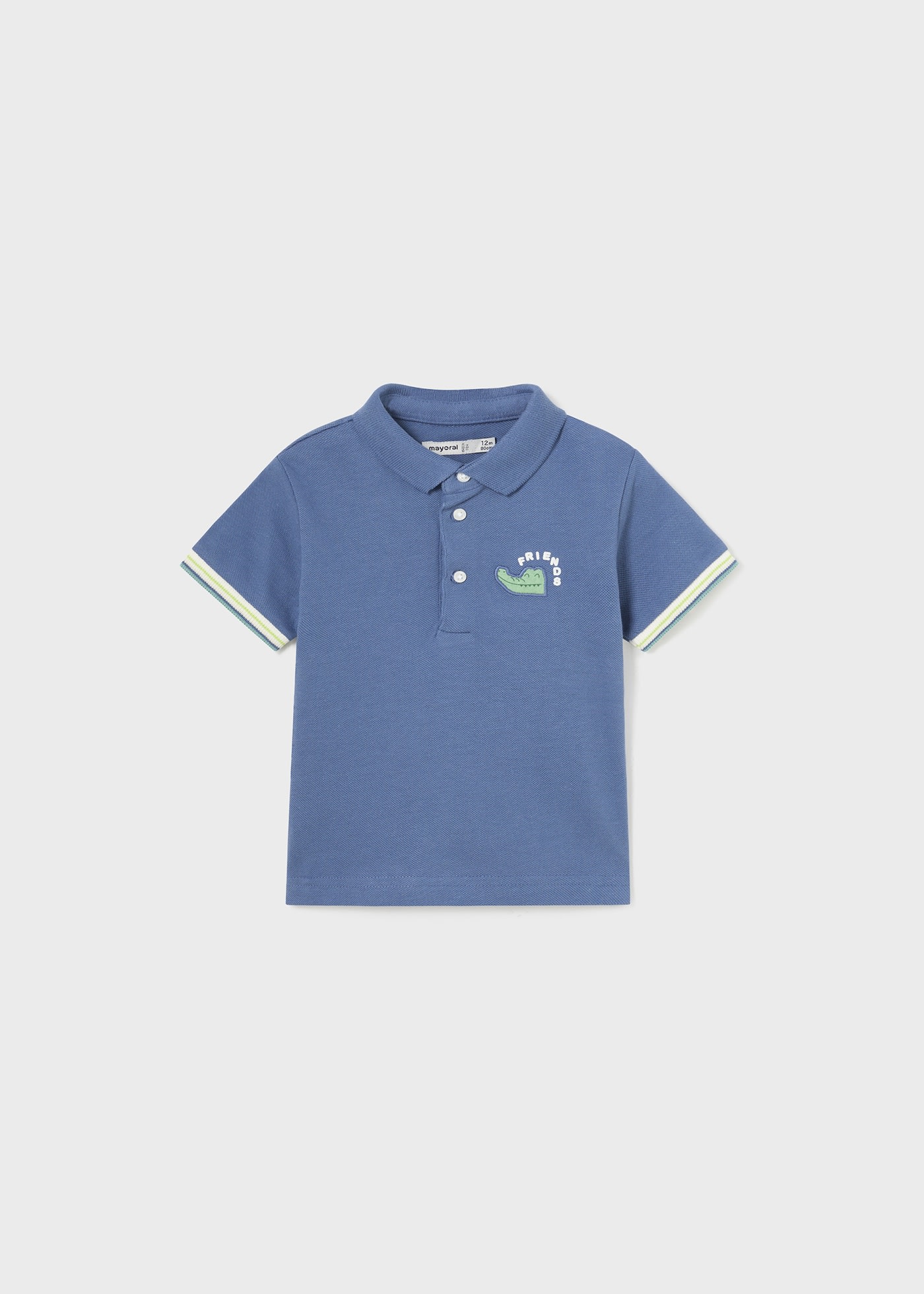 Baby polo shirt back print Better Cotton