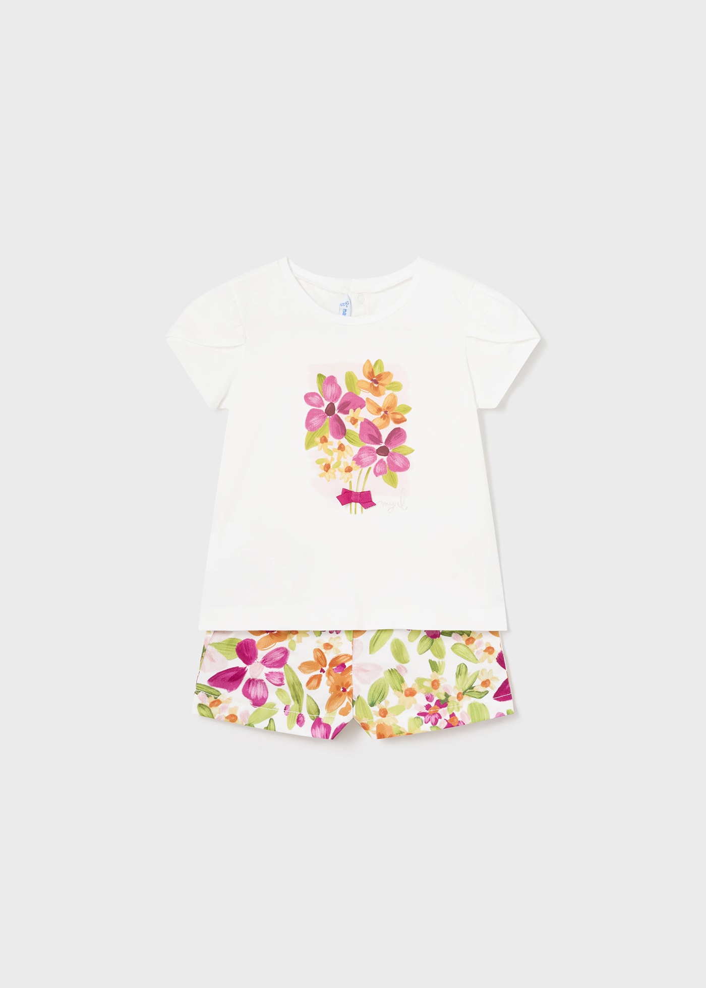 Baby 2-piece set printed shorts