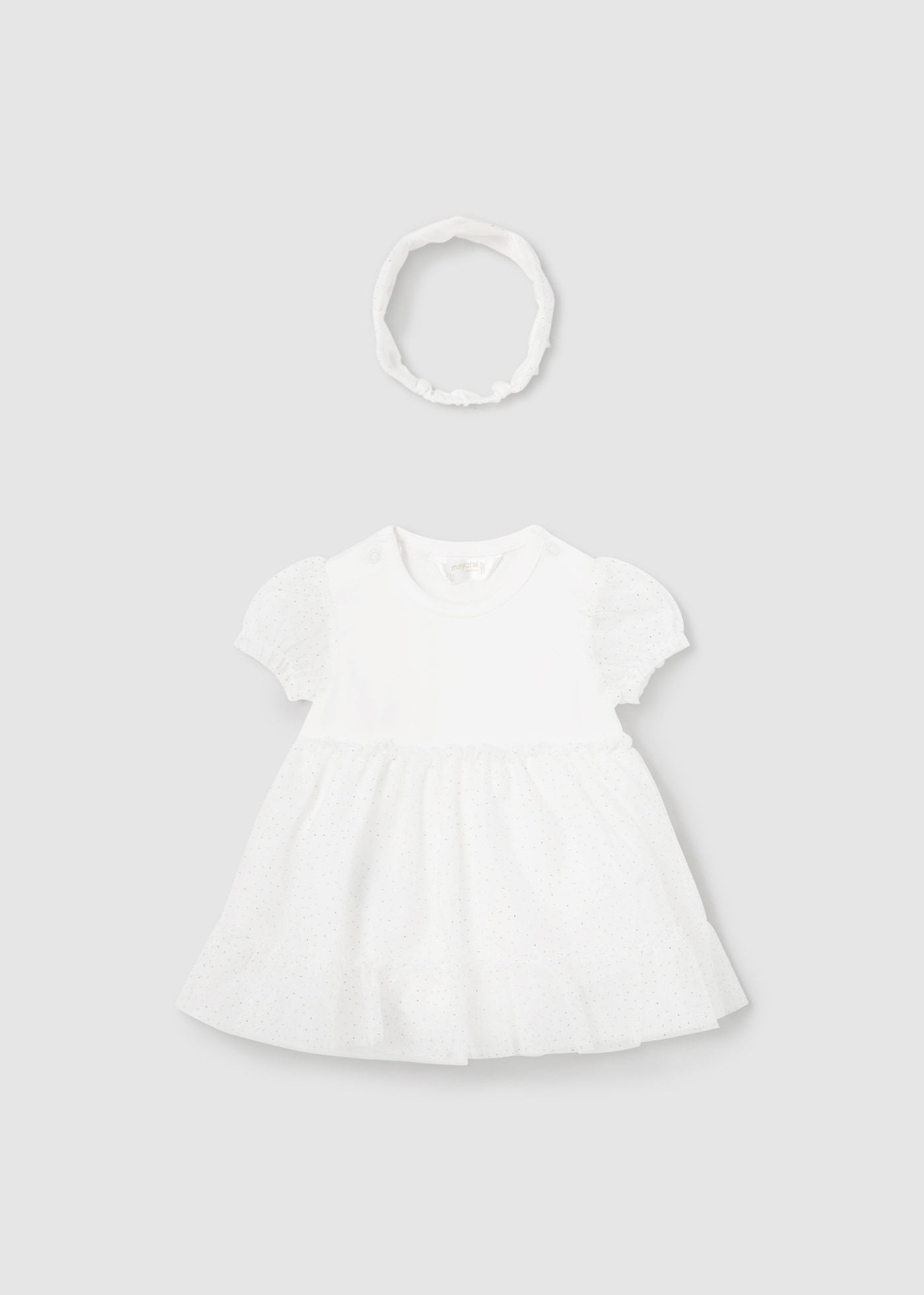 Newborn tulle romper with crown