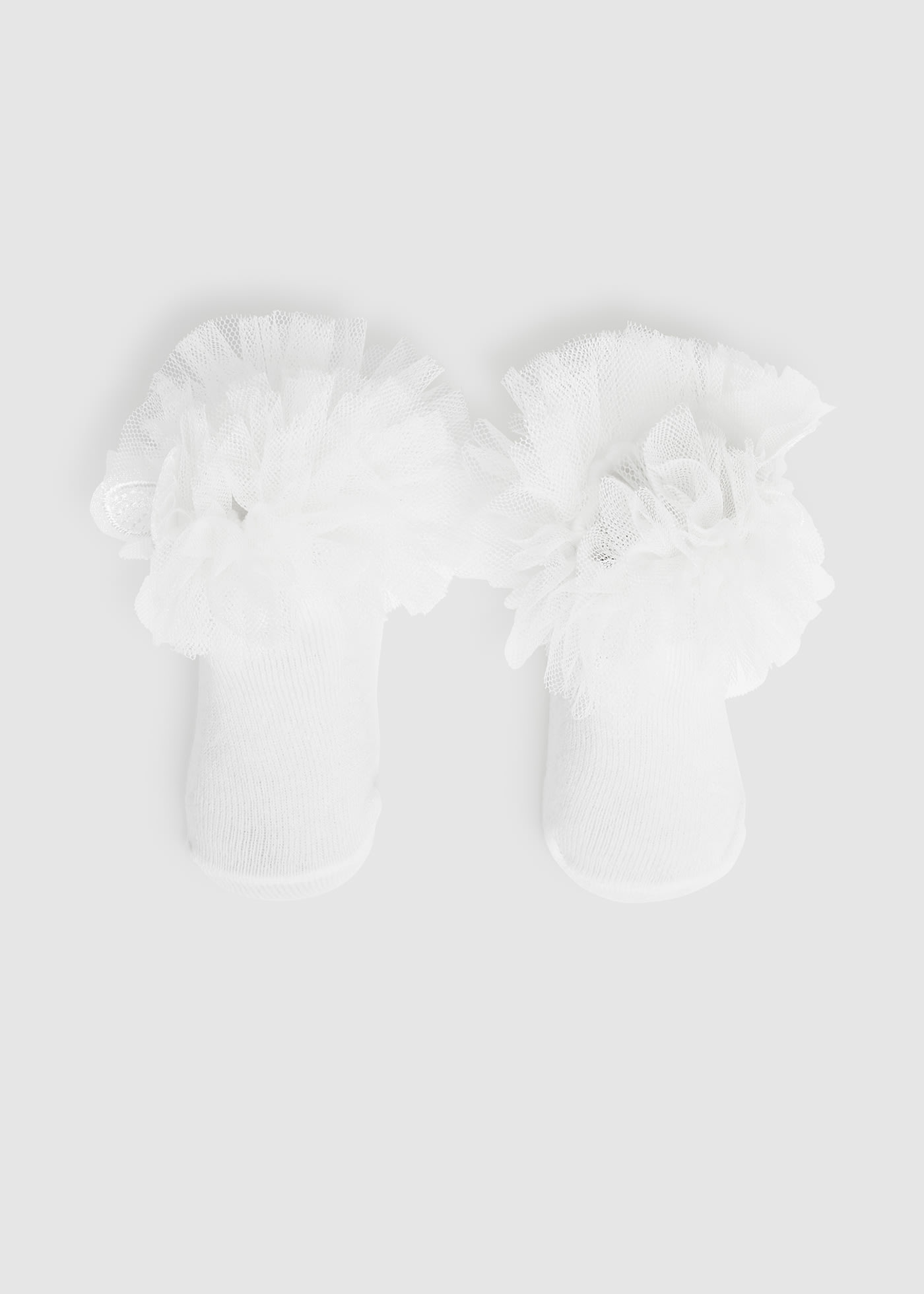 Set calze corte e fascia per capelli cotone organico neonato