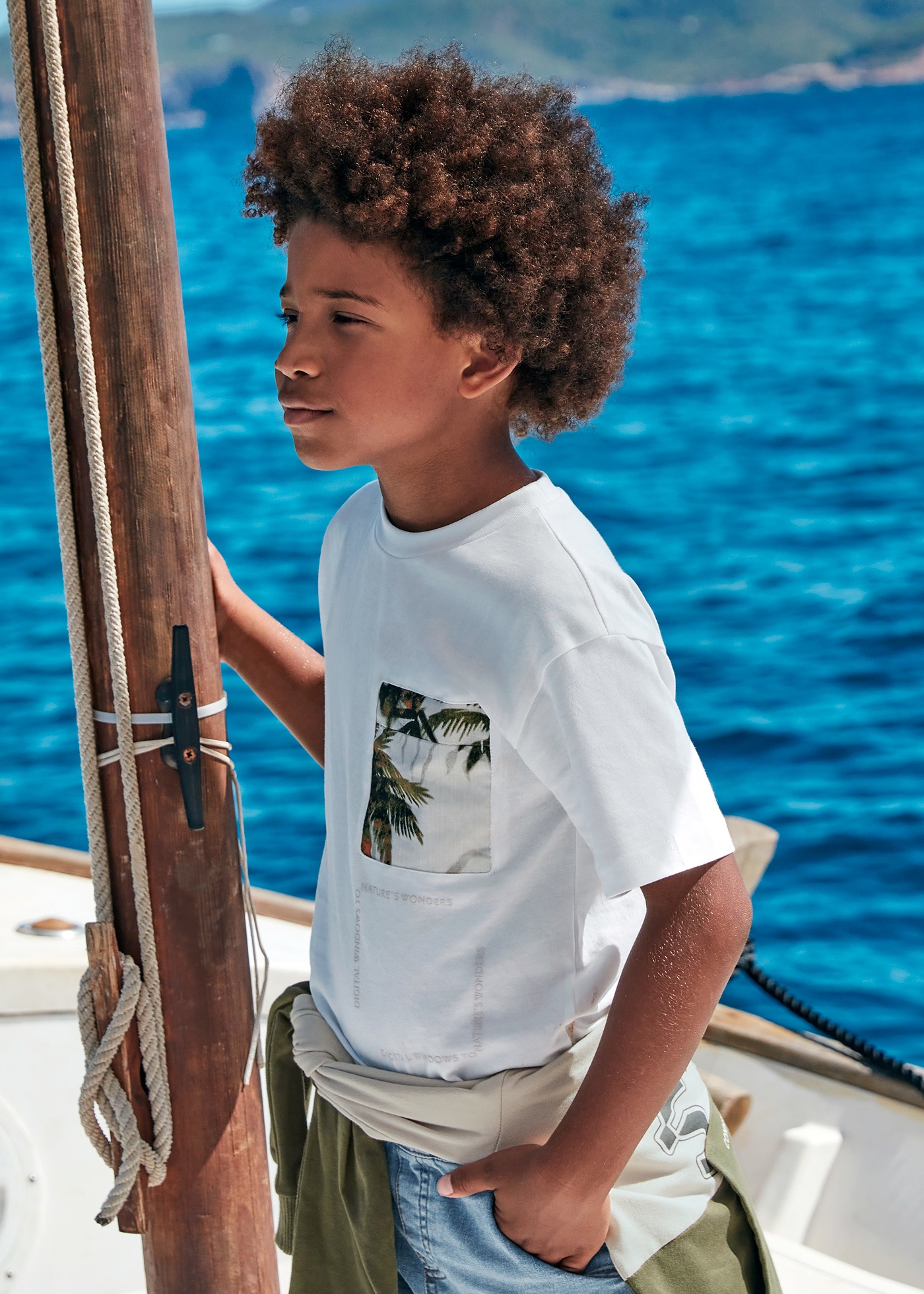 Tricou umar cazut si buzunar Better Cotton baiat