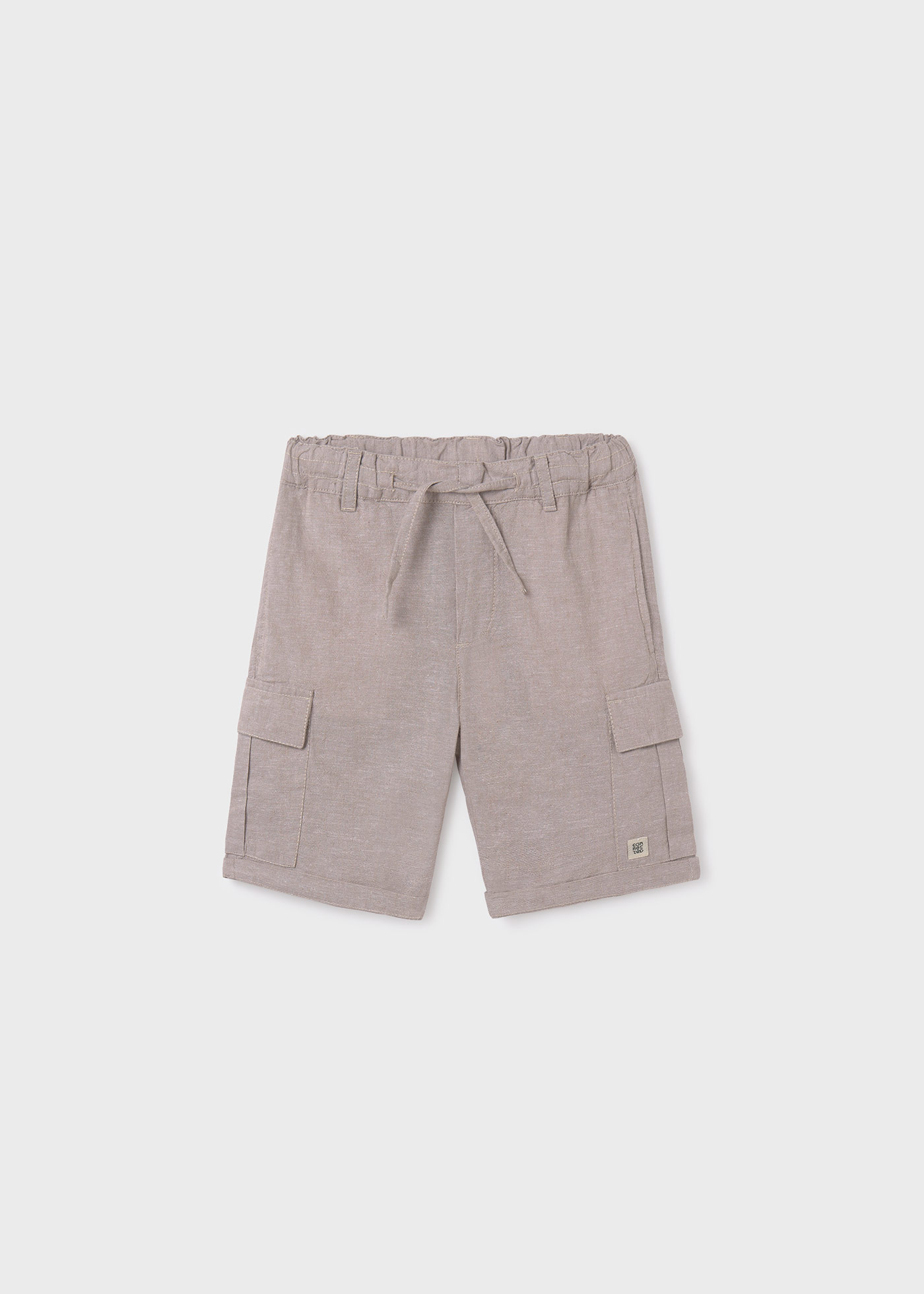 Boys cargo linen shorts