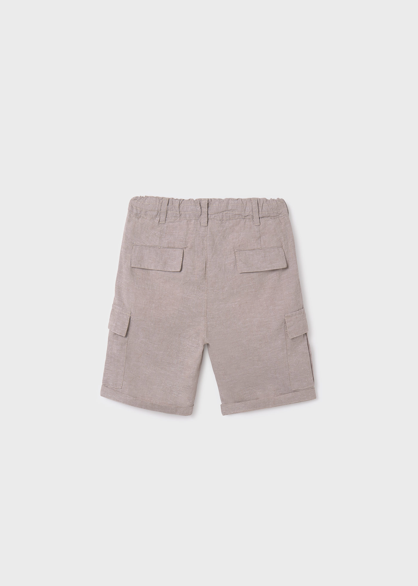 Boys cargo linen shorts