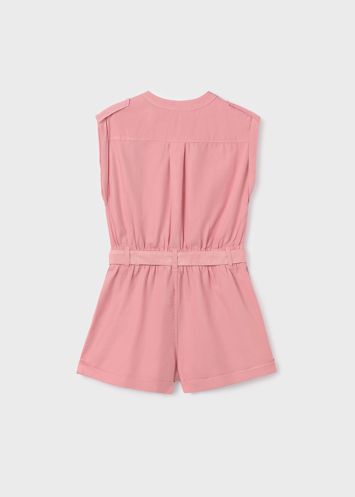 Girls belted romper