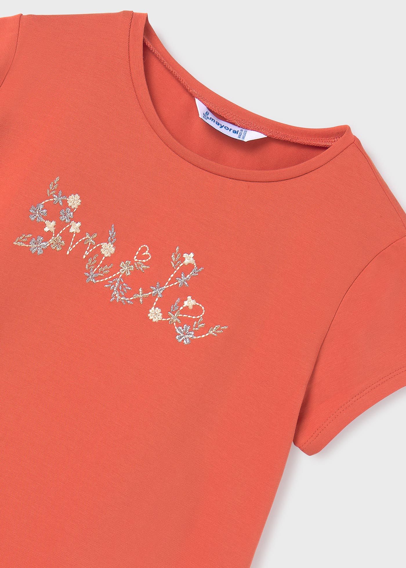 Girls t-shirt embroidery Better Cotton