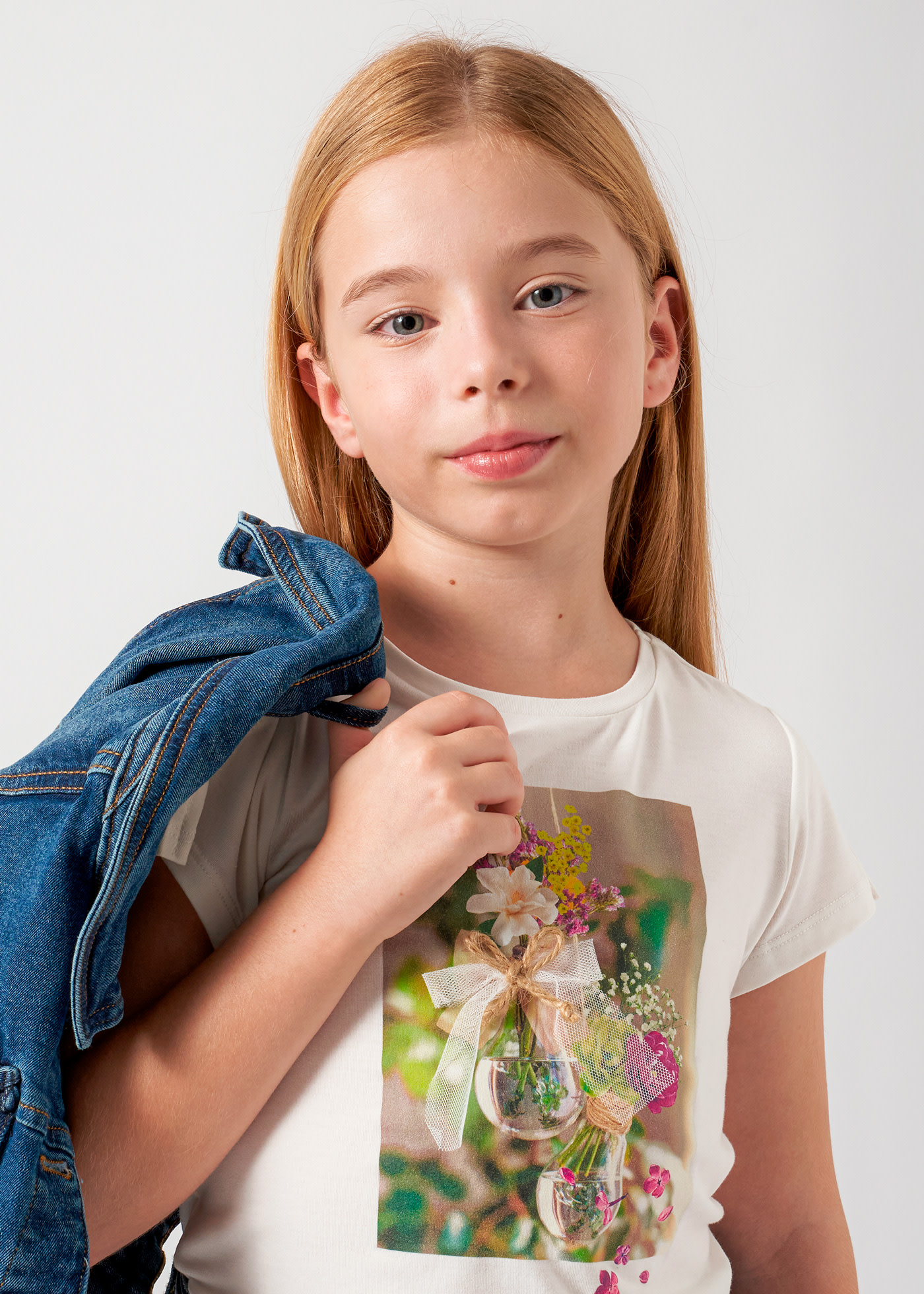 Girls t-shirt floral graphic