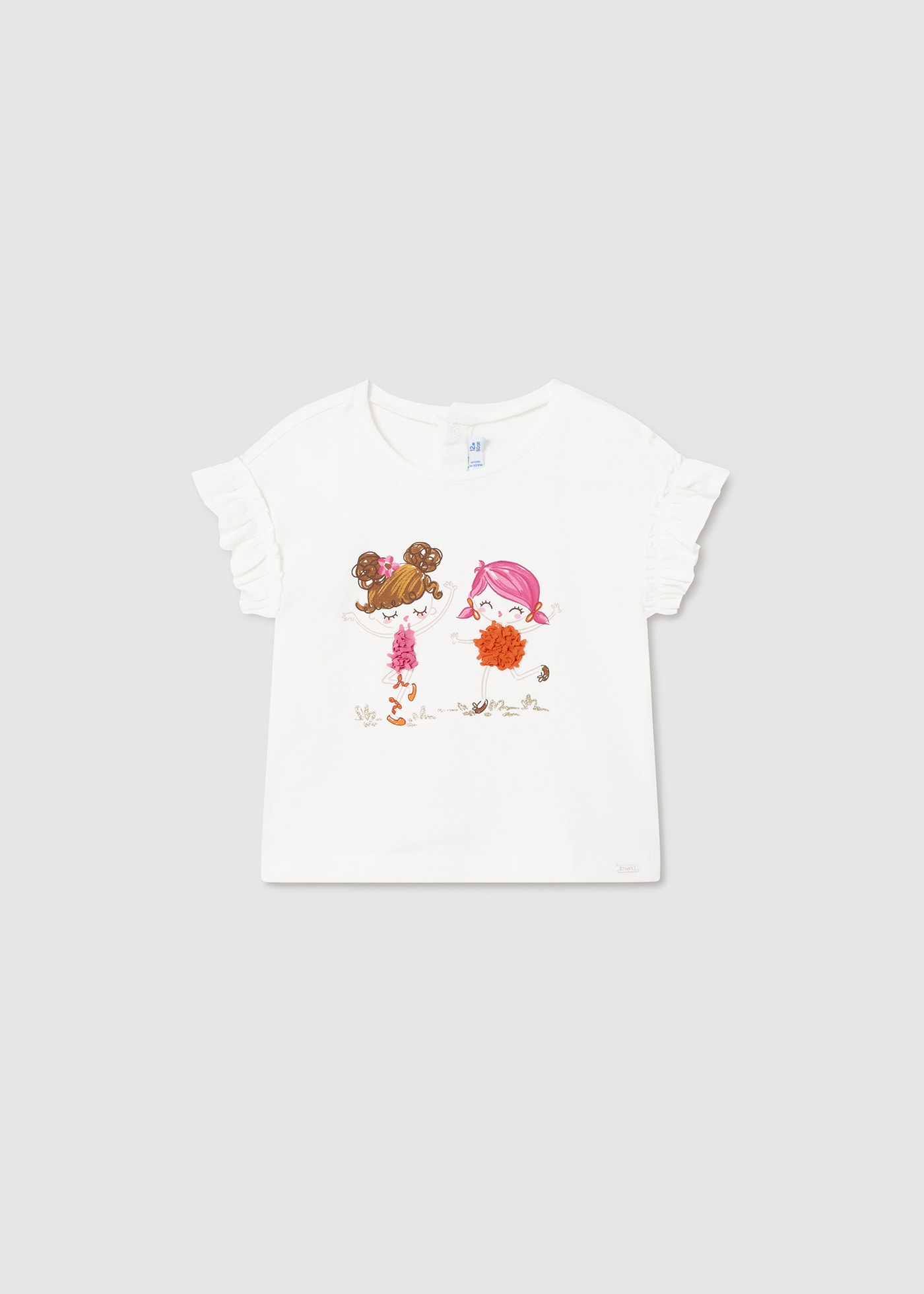 Koszulka z aplikacjami Better Cotton dla niemowlęcia