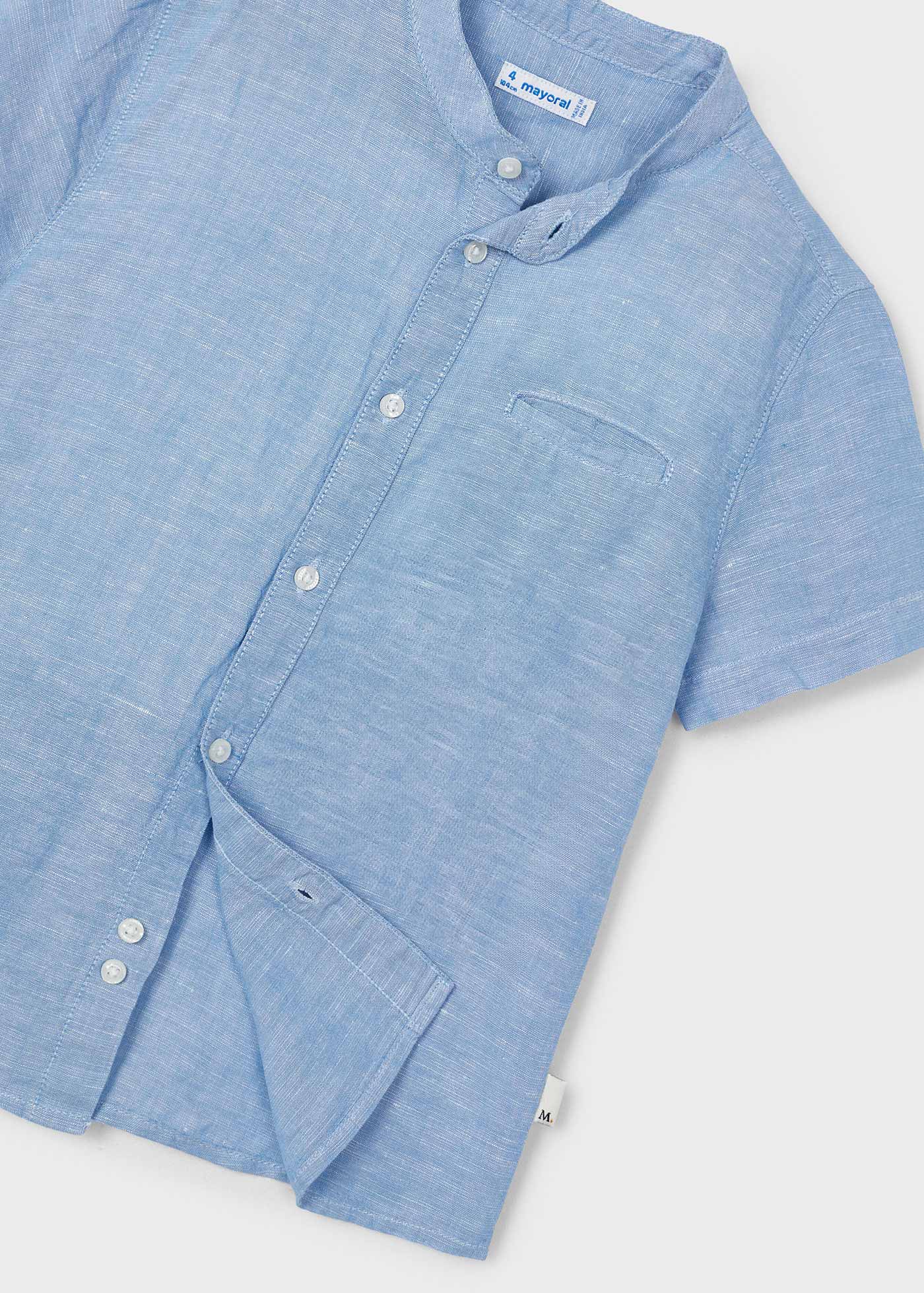 Camisa cuello mao lino niño