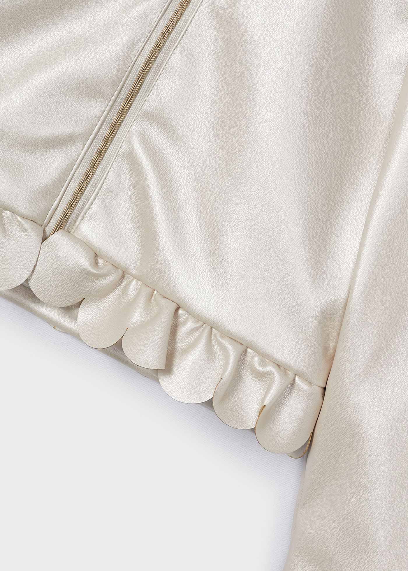 Girls ruffled jacket Almond | Mayoral