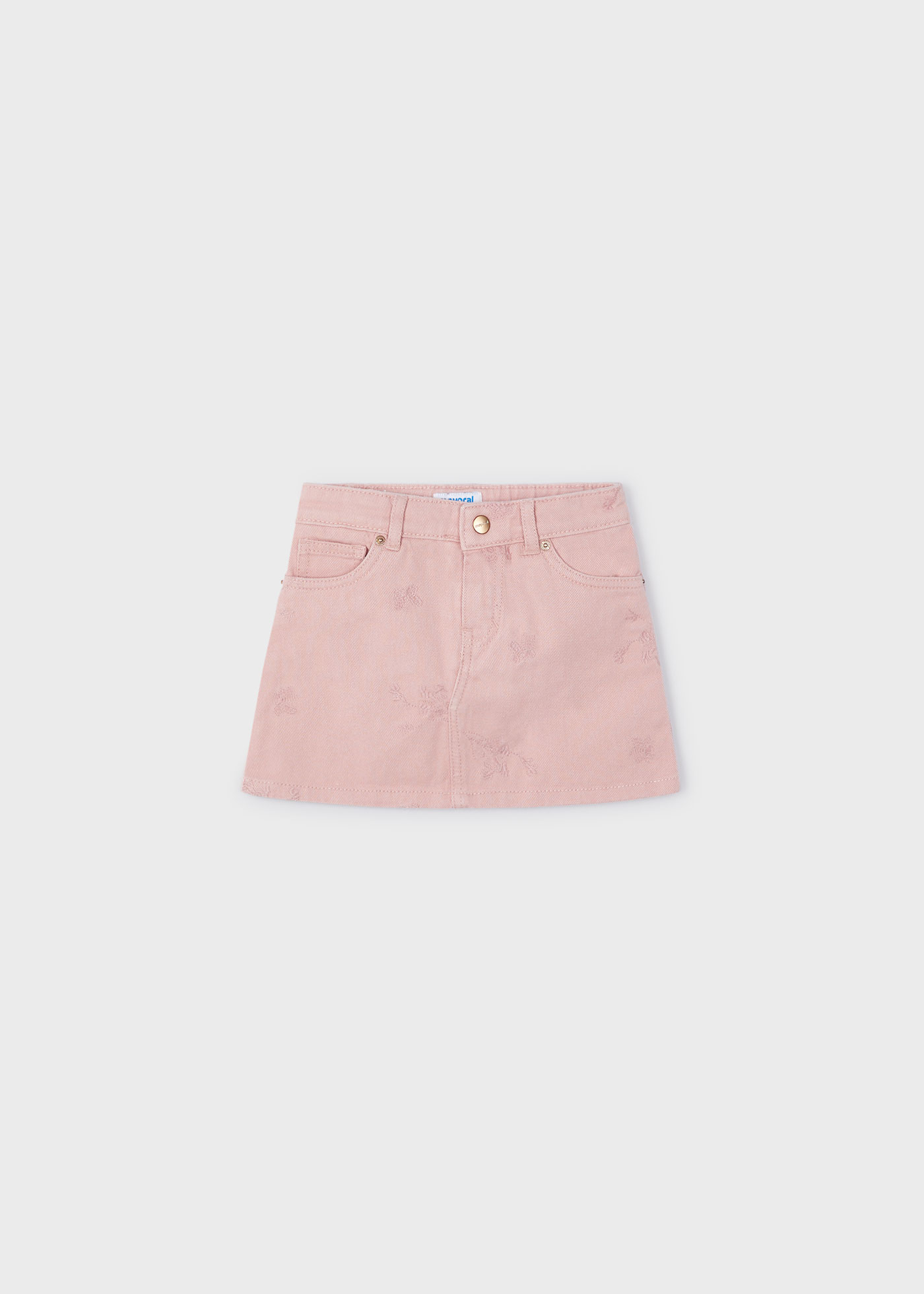 Girl Embroidered Twill Skirt
