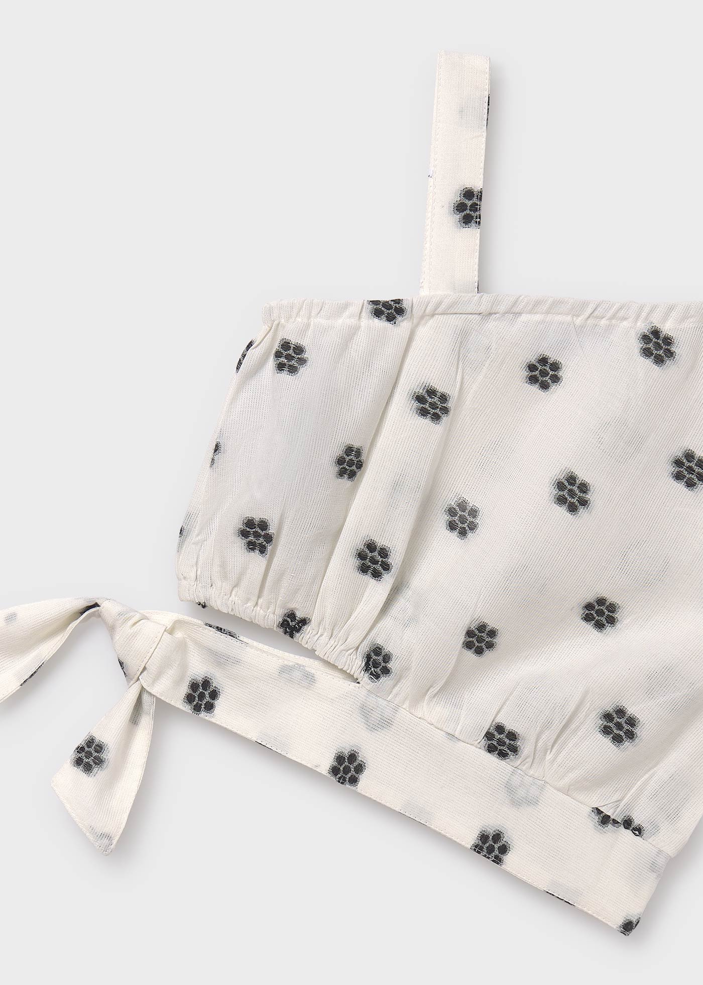 Girl Asymmetric jacquard Top