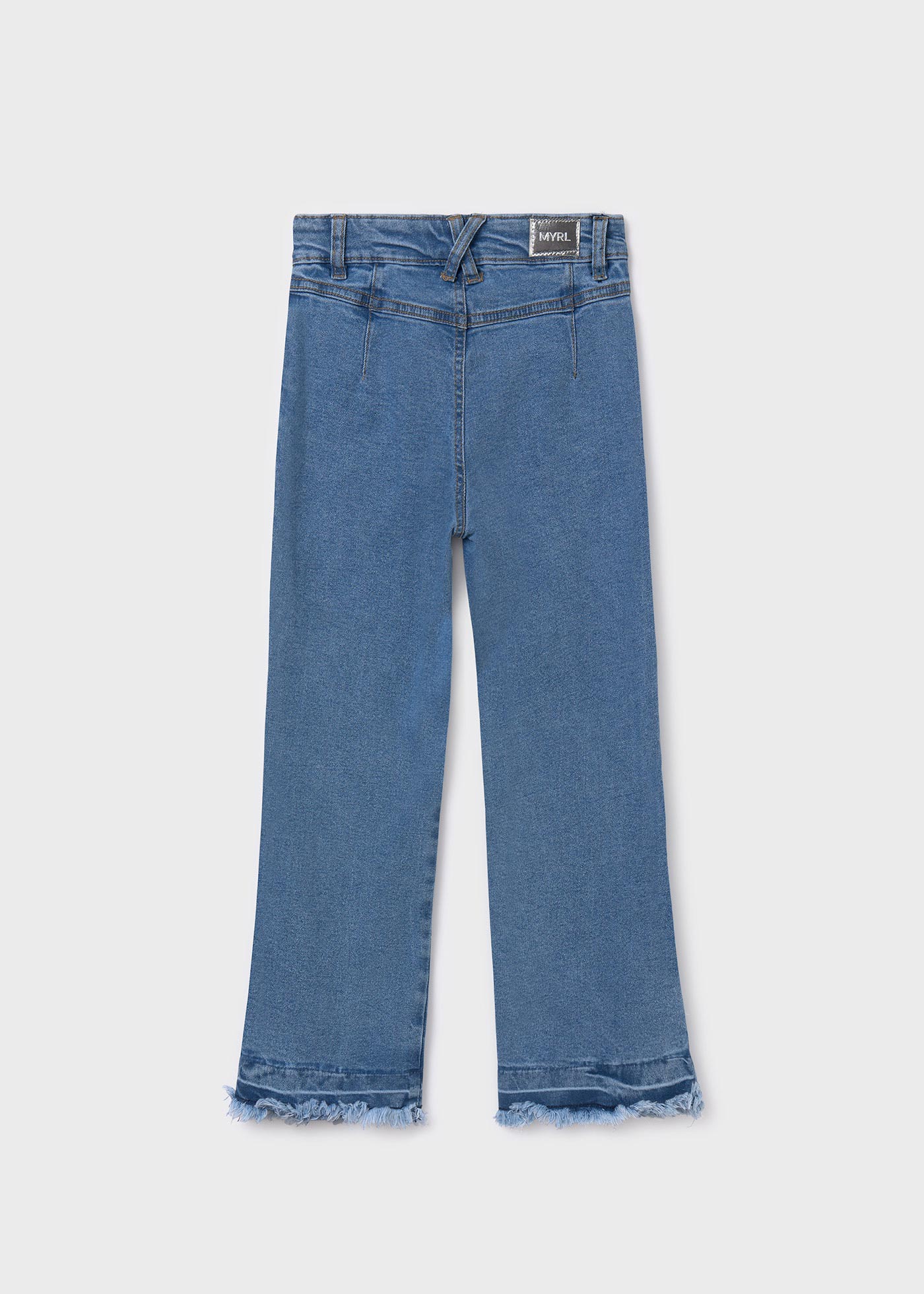 Spodnie jeansowe z wysokim stanem Better Cotton dla dziewczynki