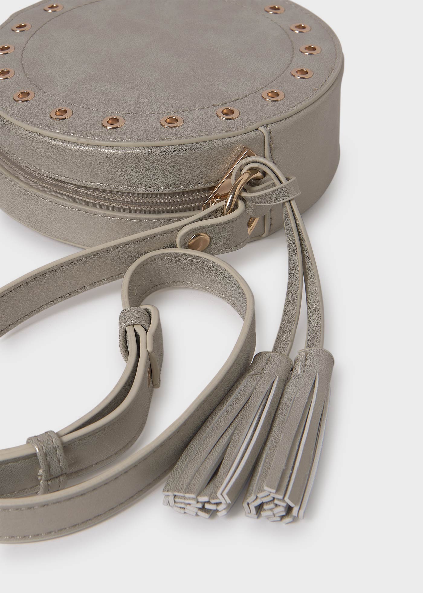 Bolsa redonda borlas chica