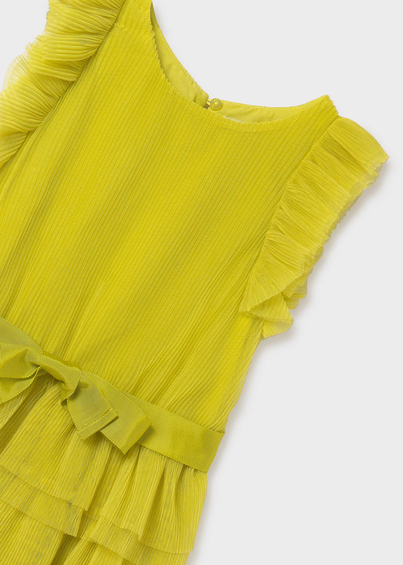 Rochie volan tul fata