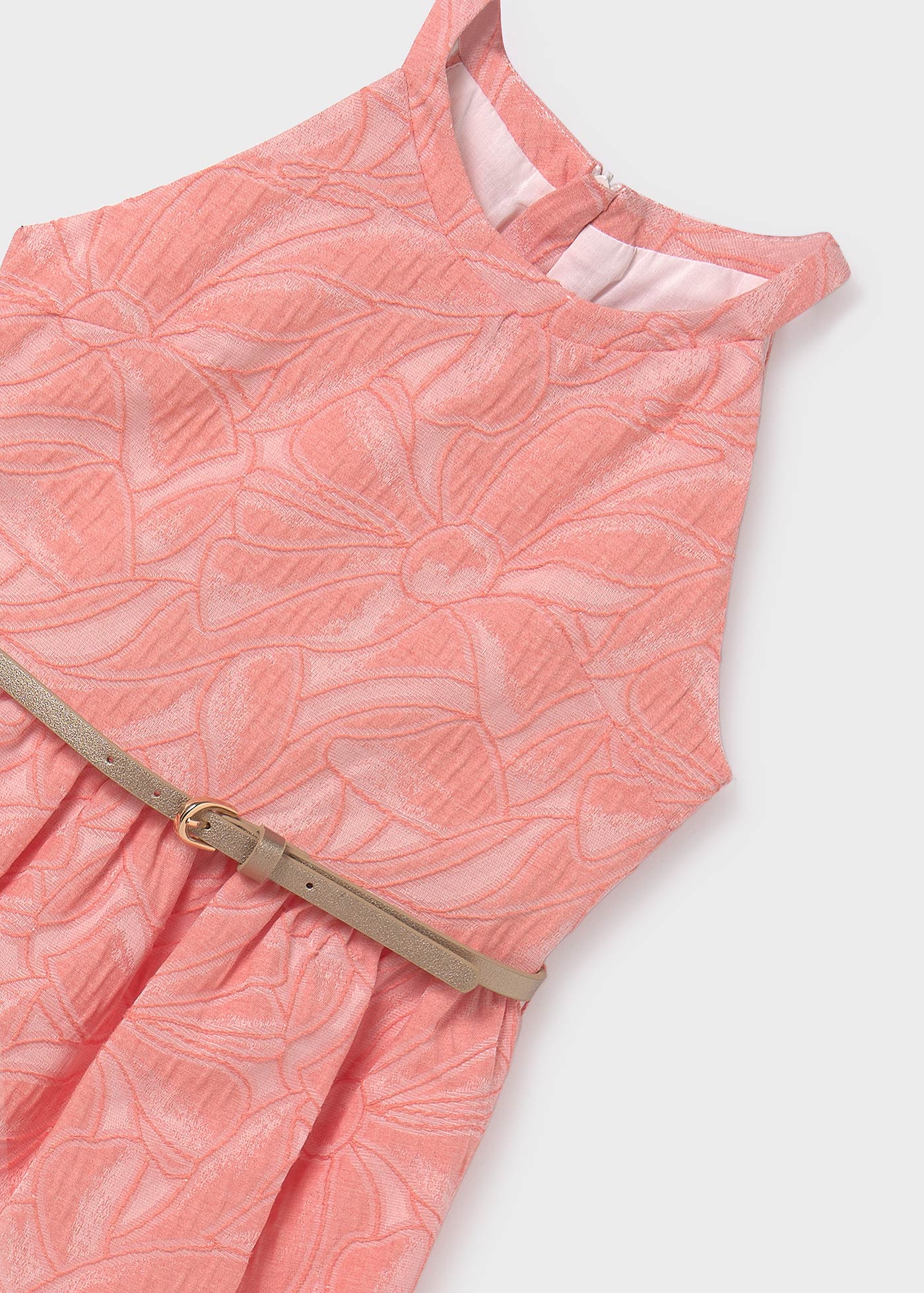 Vestito con cinta jacquard ragazza