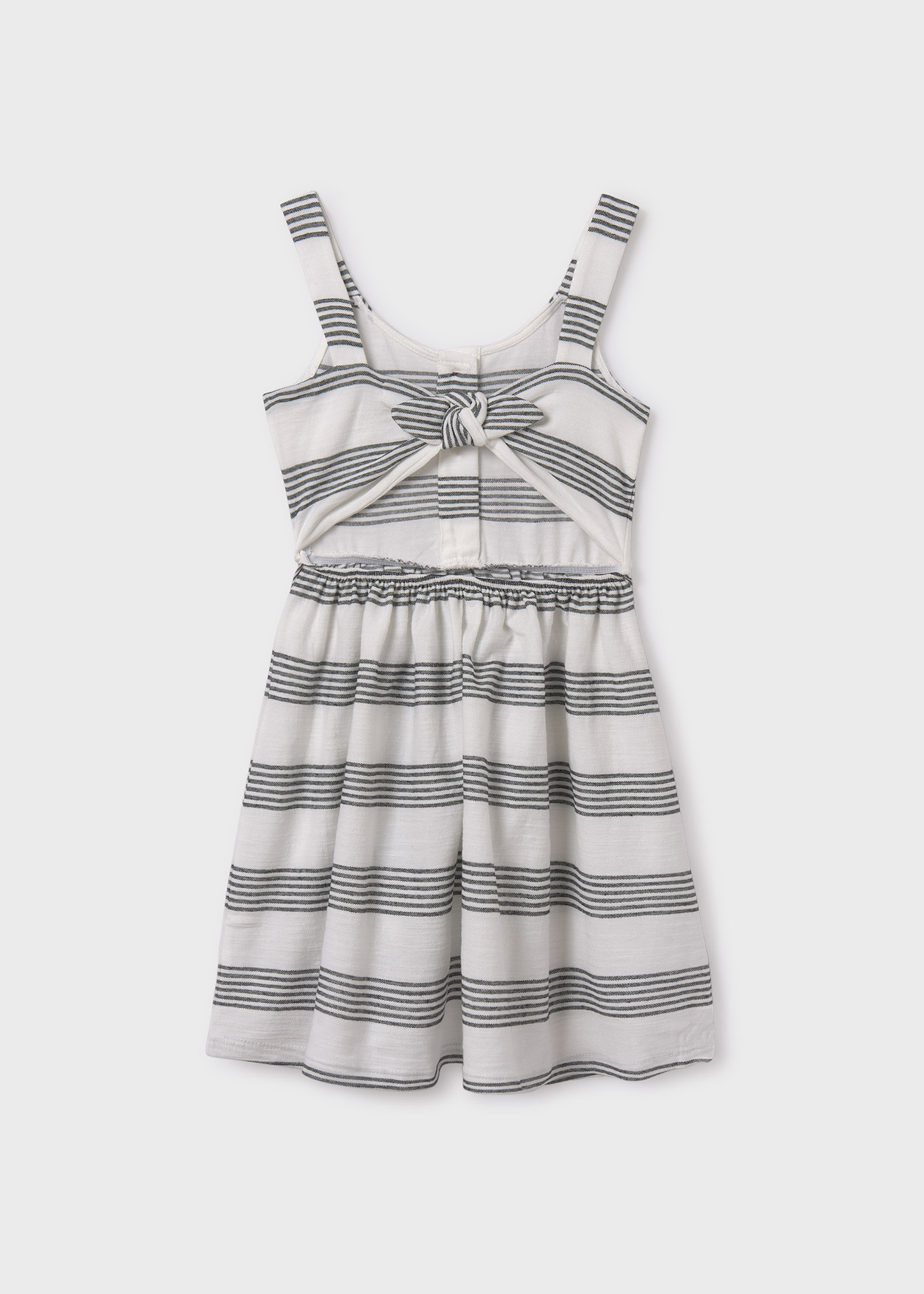 Girl Striped Pique Dress