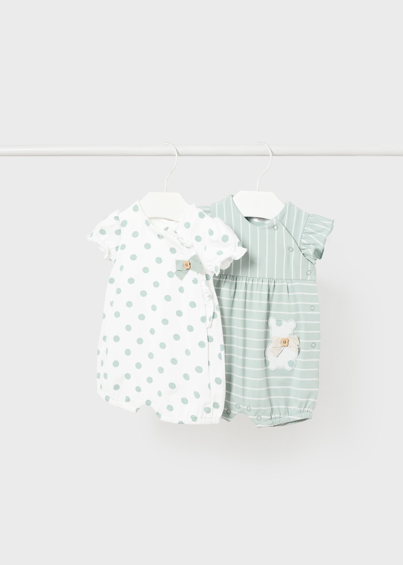 Set 2 pigiami corti Better Cotton neonata