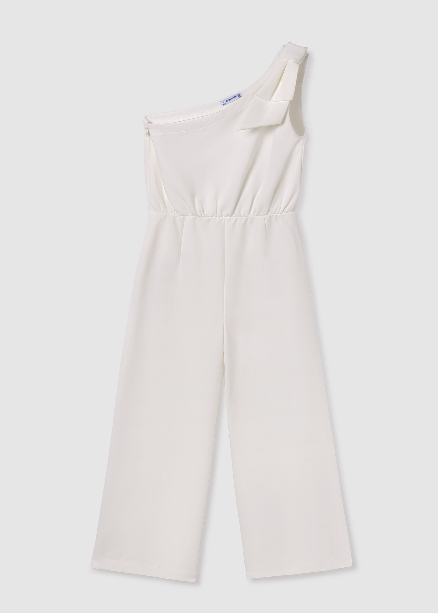 Girl Asymmetric Crepe Jumpsuit