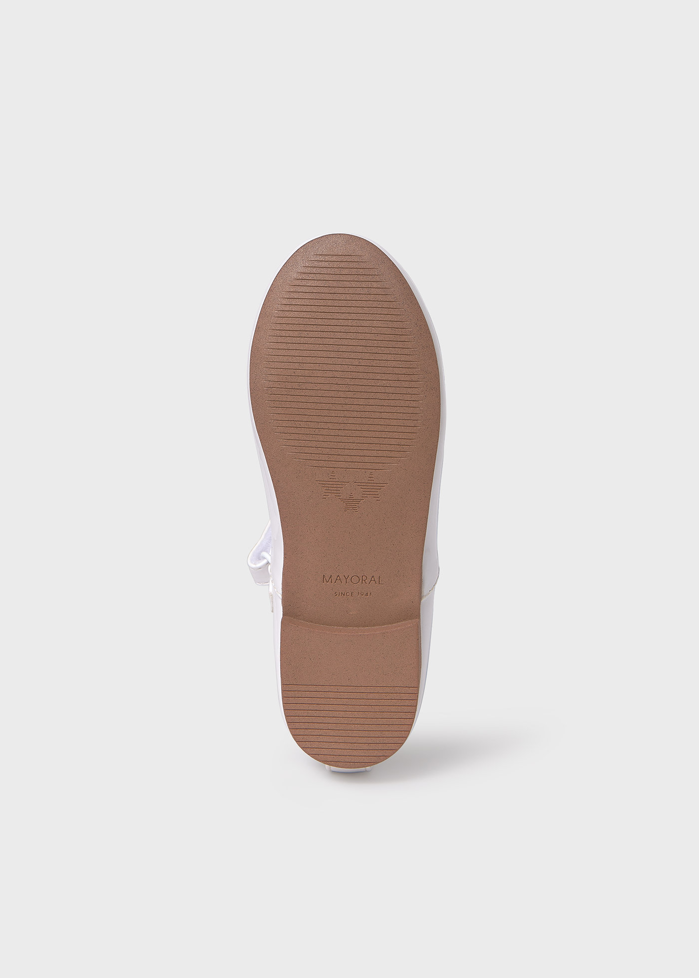 Ballerine in vernice con soletta in pelle sostenibile bambina