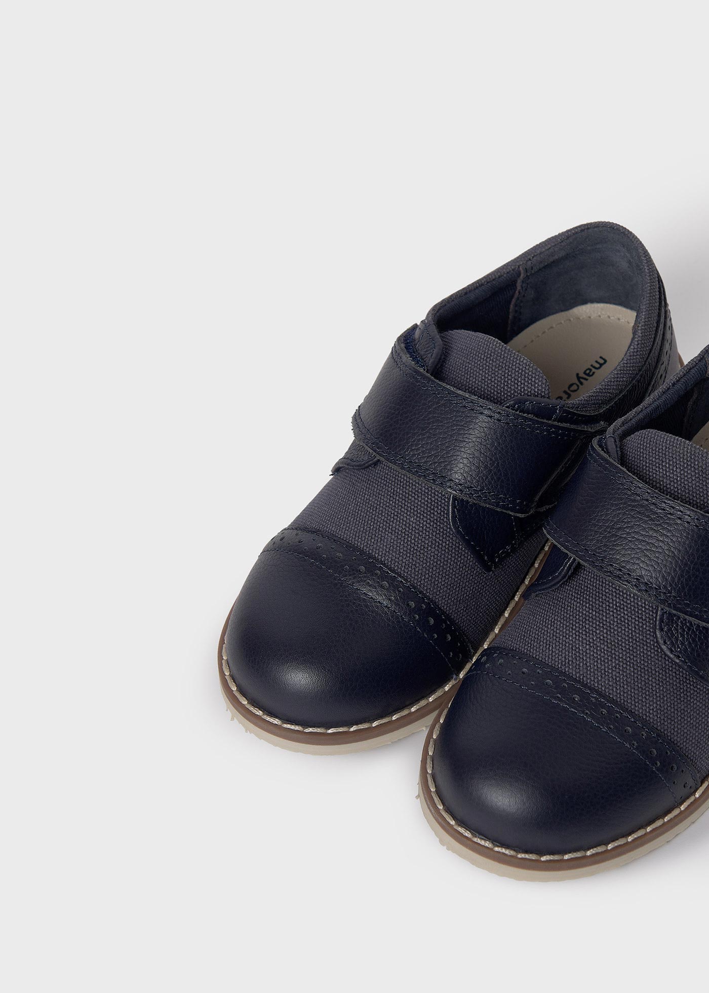 Boy Oxford Combined Shoe Leather