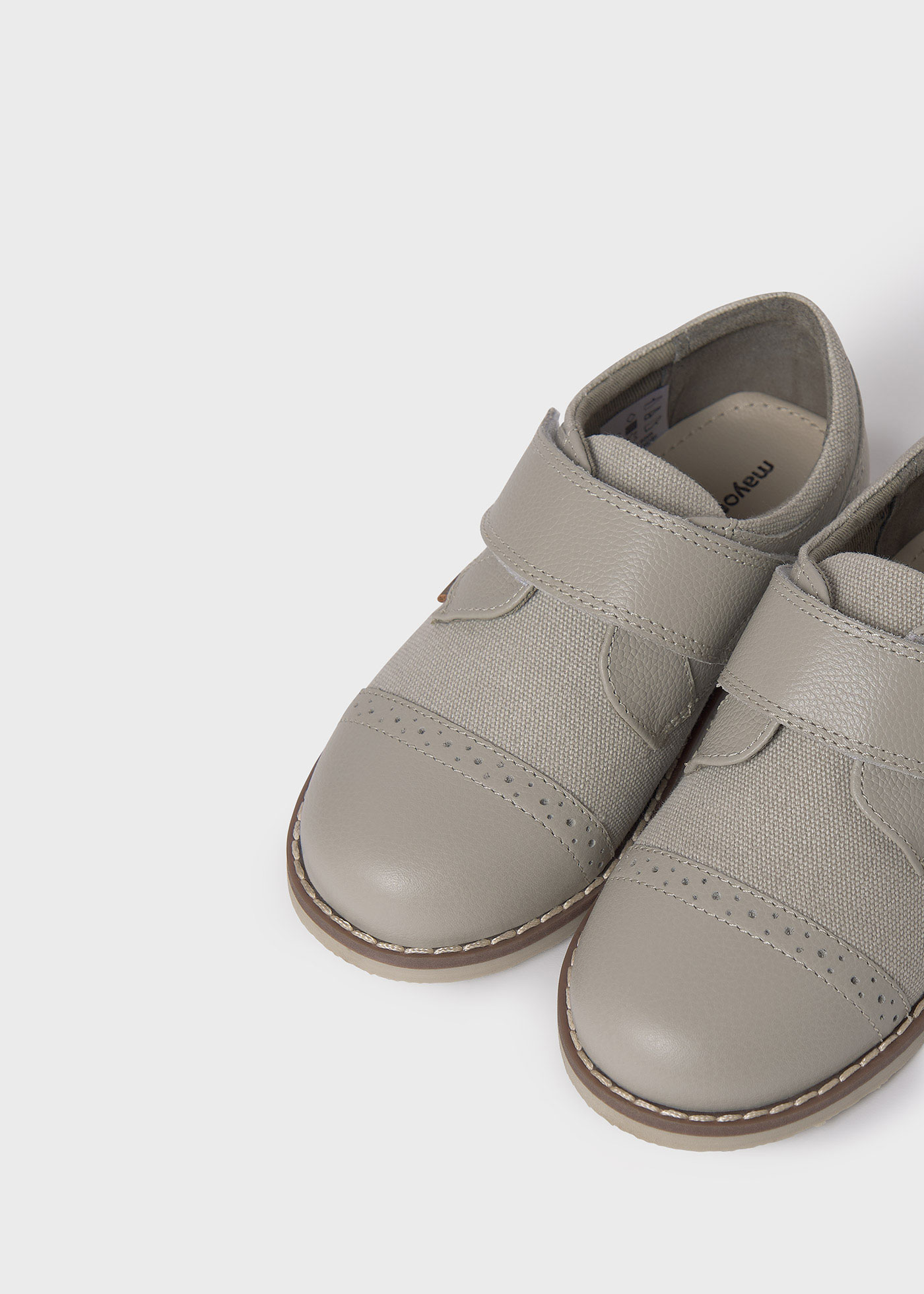 Pantofi oxford combinati piele baiat