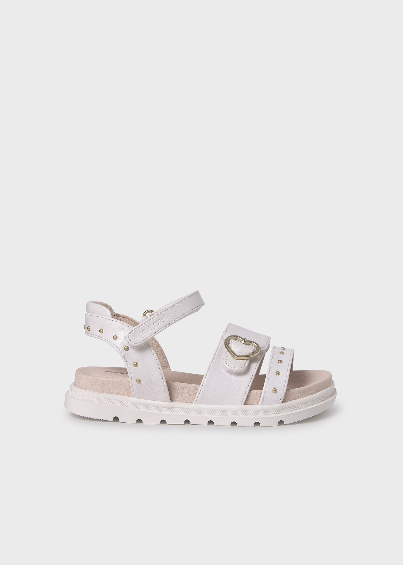Girl Studded sandals Sustainable Leather