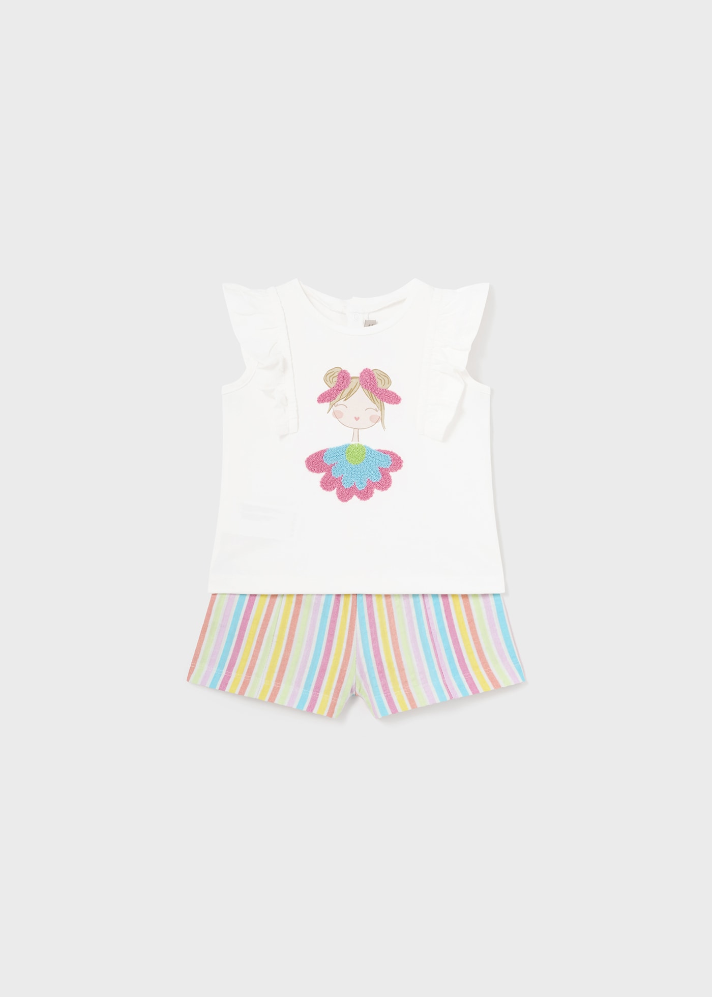 Baby Striped Set with Bermuda Shorts Better Cotton