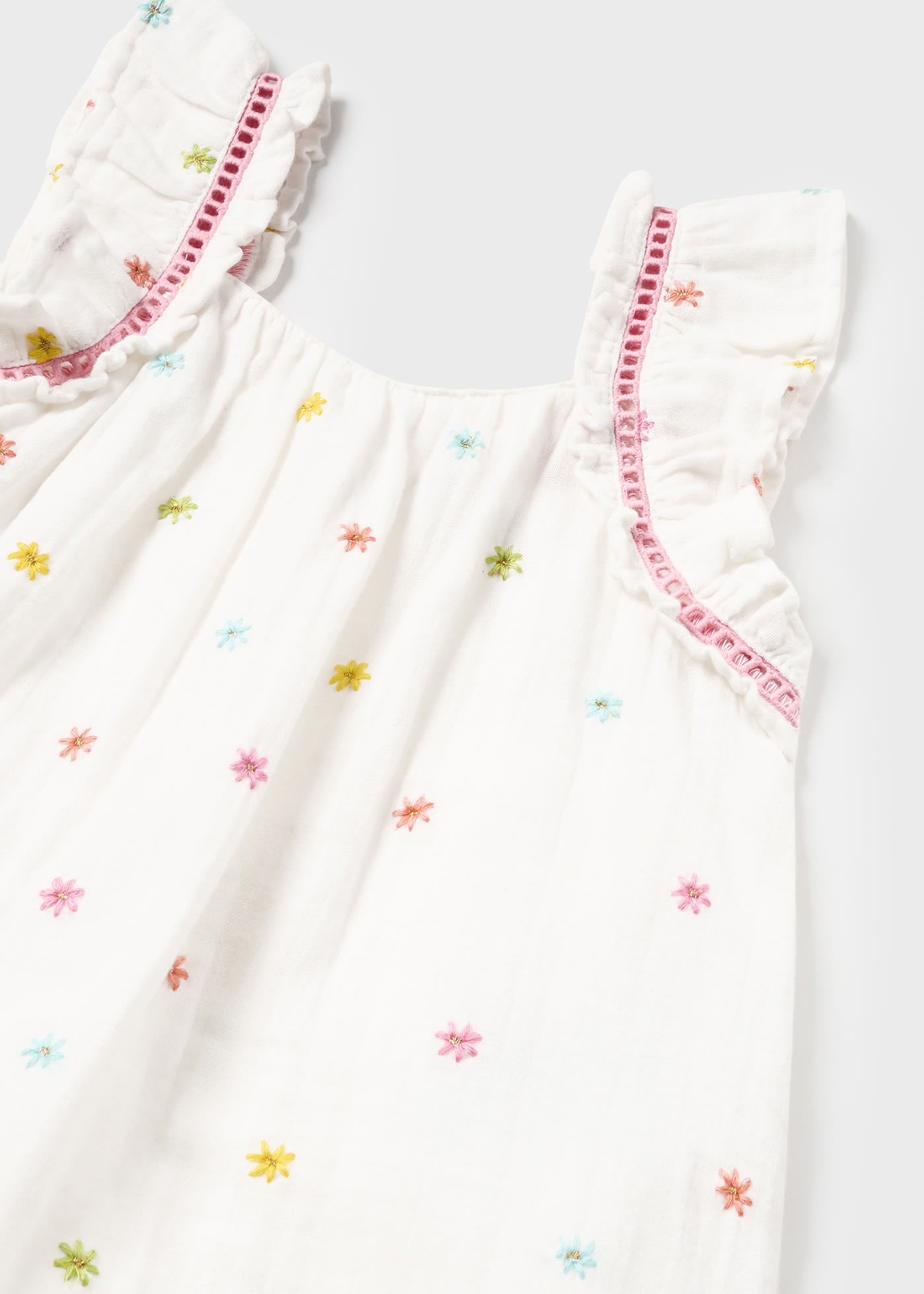 Baby Embroidered Daisy Dress Better Cotton