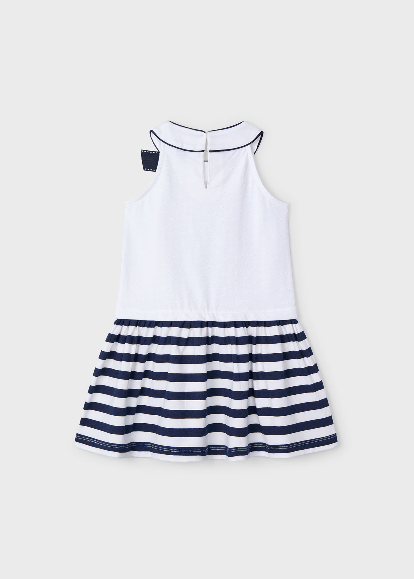 Vestido combinado rayas niña