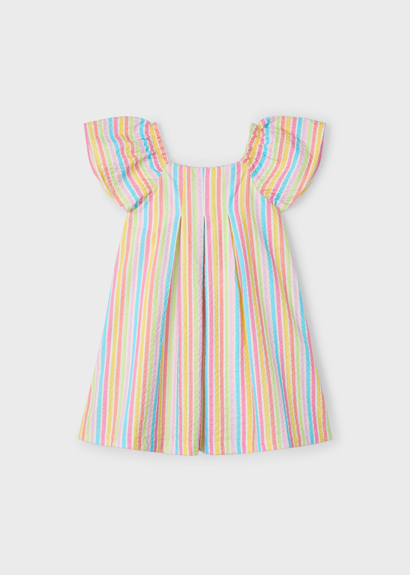 Girl Multi Coloured Striped Dress Better Cotton