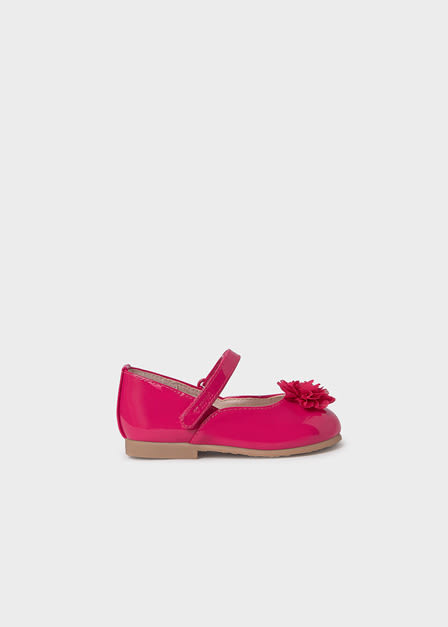 Baby mary jane sustainable patent leather