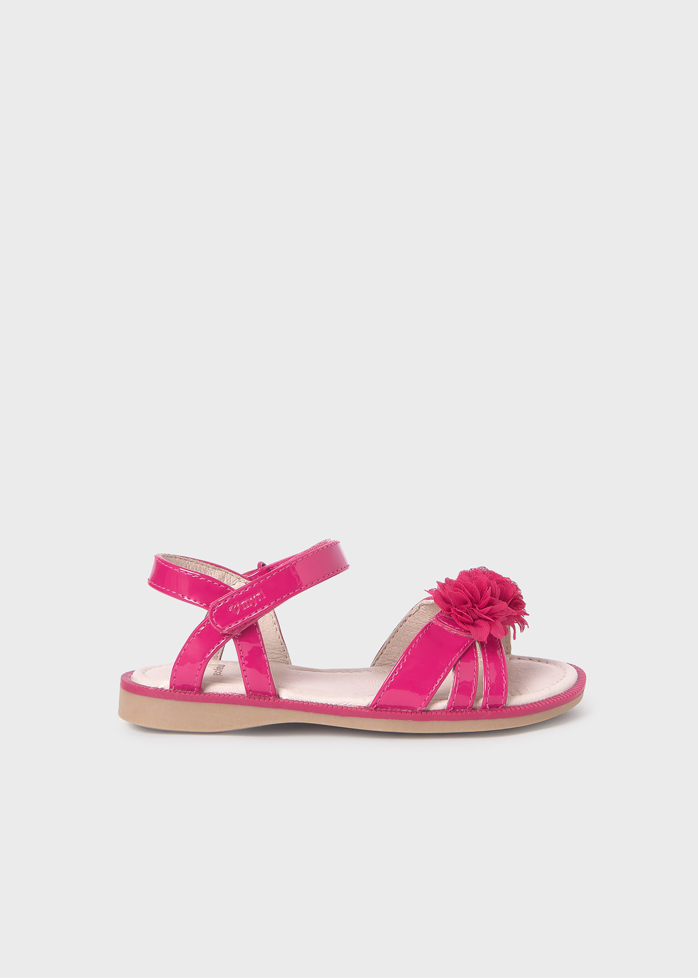 Girls sandals sustainable patent leather
