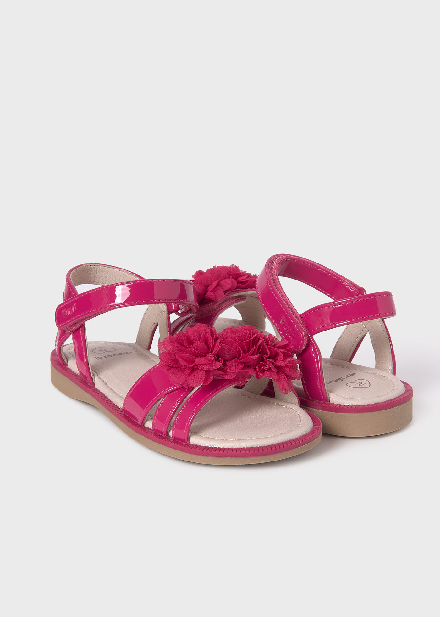Girl Patent Sandals Sustainable Leather
