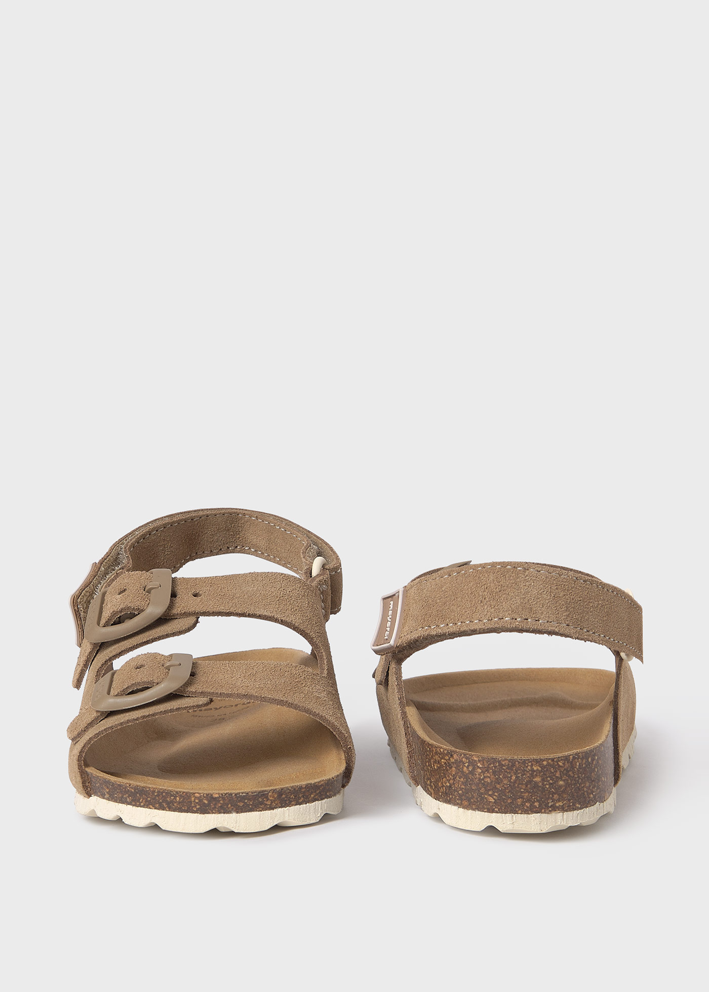 Leather buckle sandals
