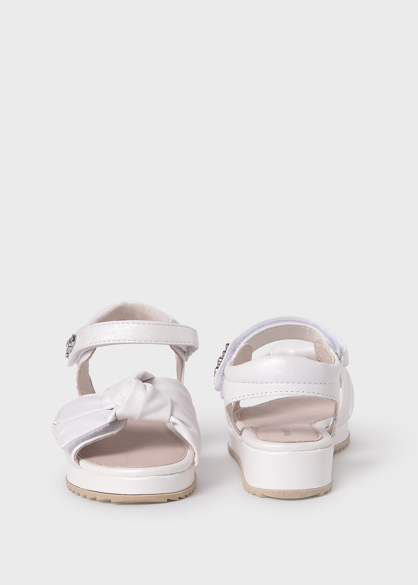 Girl Bow Sandals Sustainable Leather