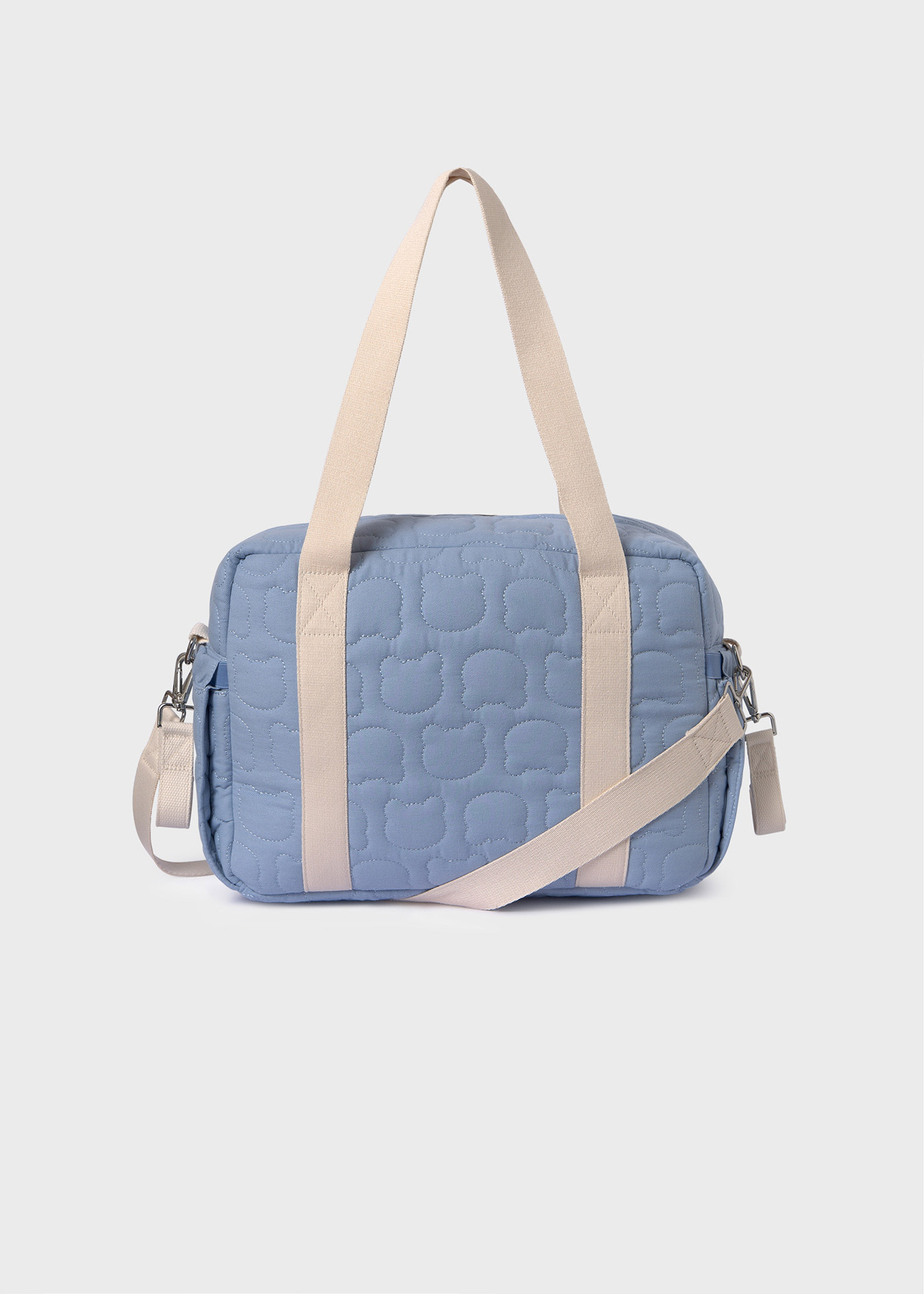 Borsa maternità trapuntata con accessori neonato