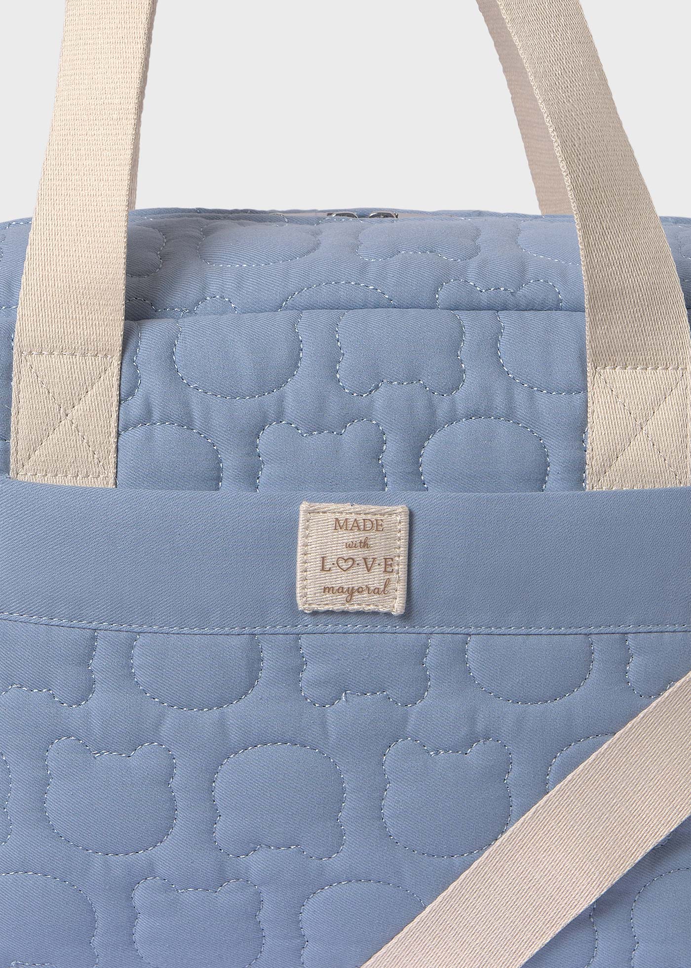 Borsa maternità trapuntata con accessori neonato