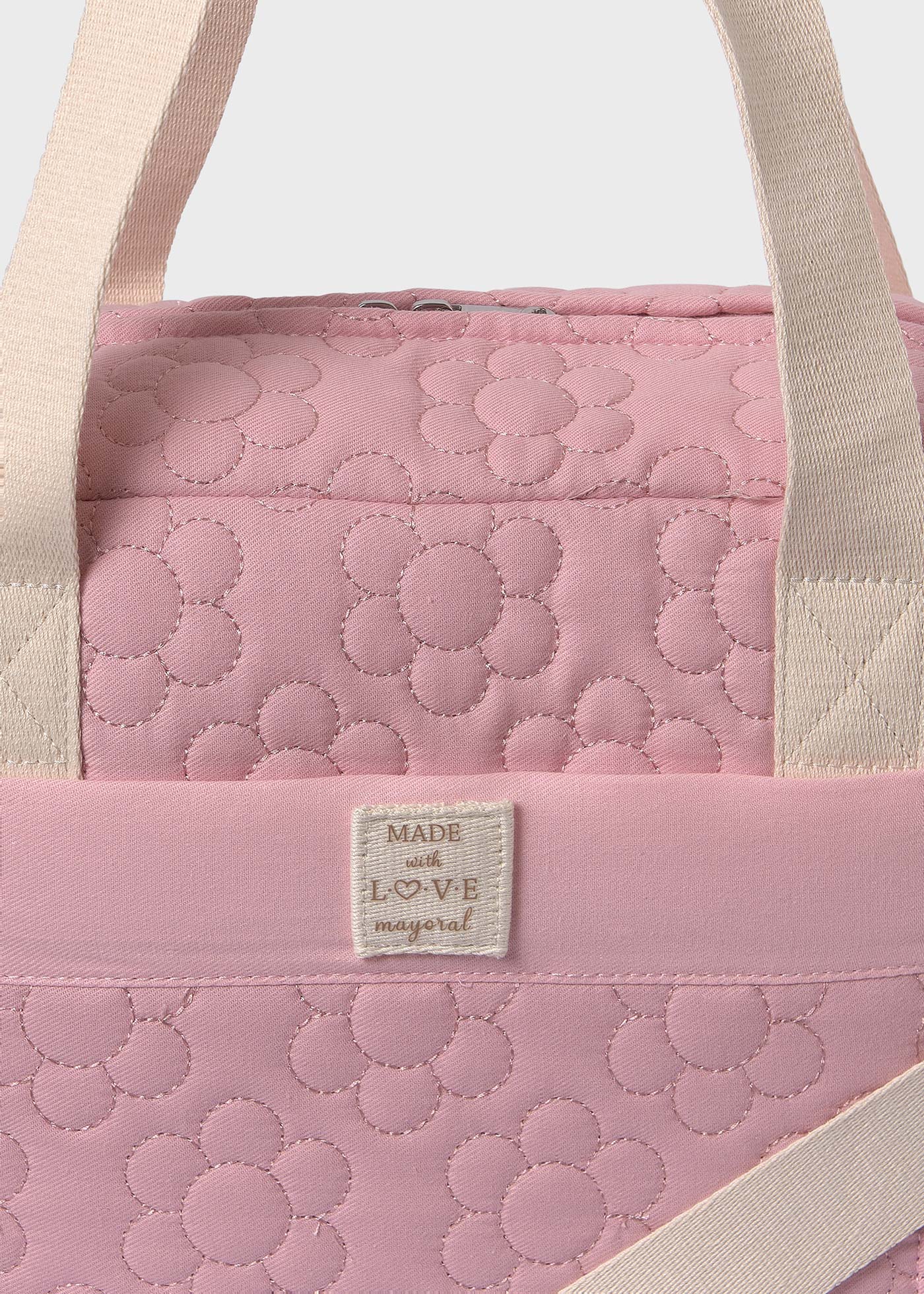 Bolso maternidad acolchado con accesorios bebé