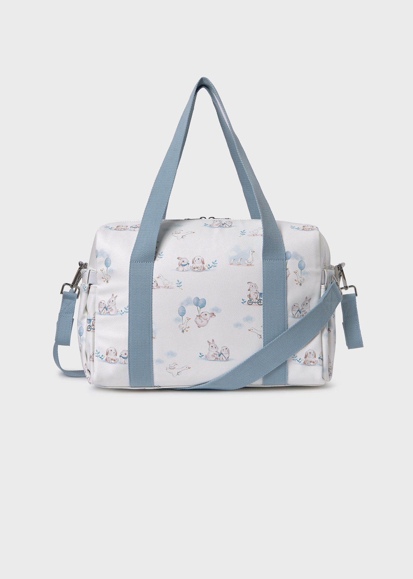 Borsa con accessori stampata neonato