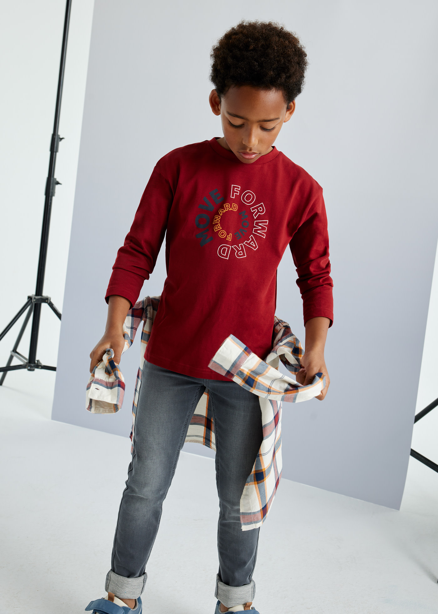 Boy Basic Print T-Shirt