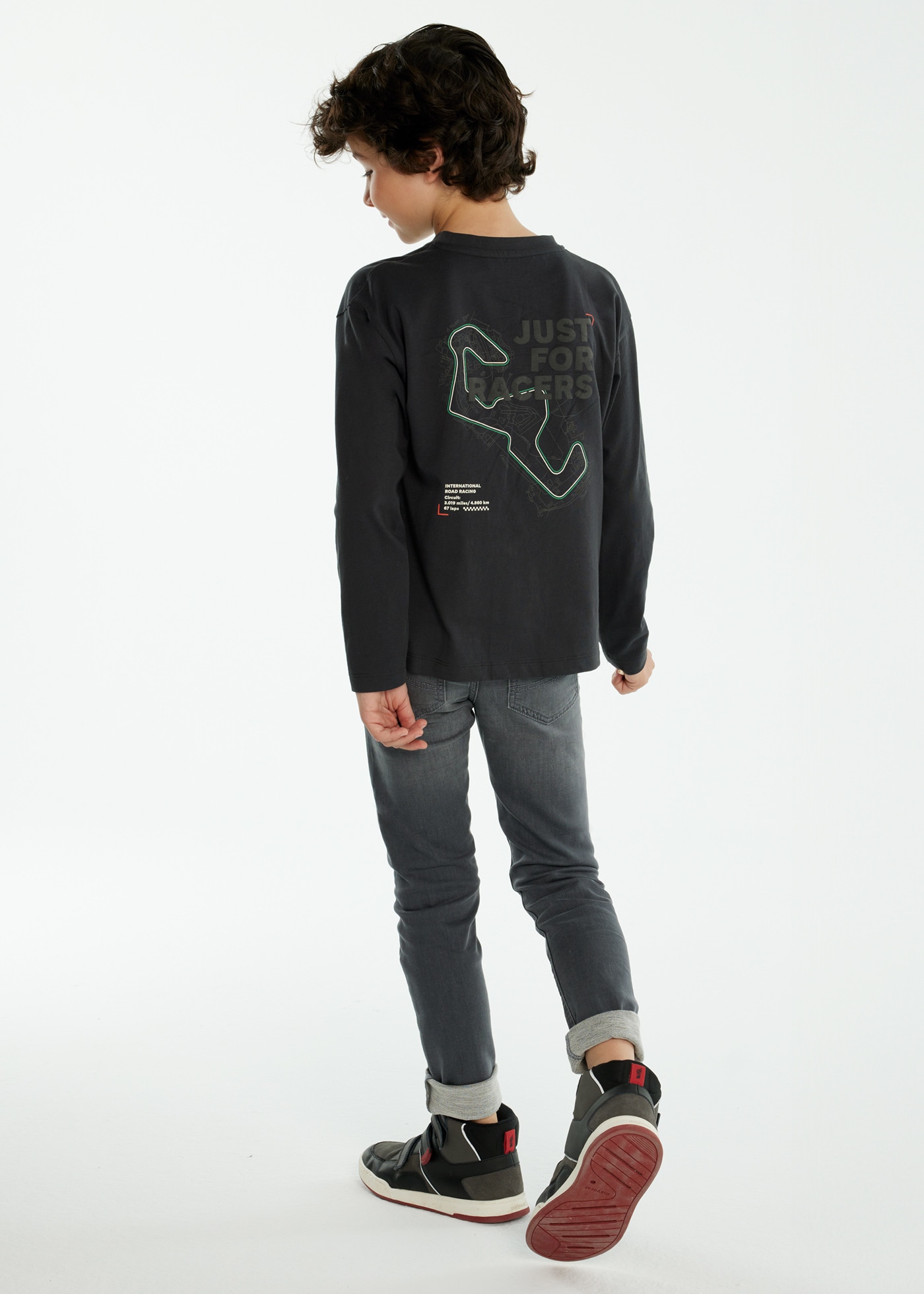 Boy Circuit Back Print T-Shirt