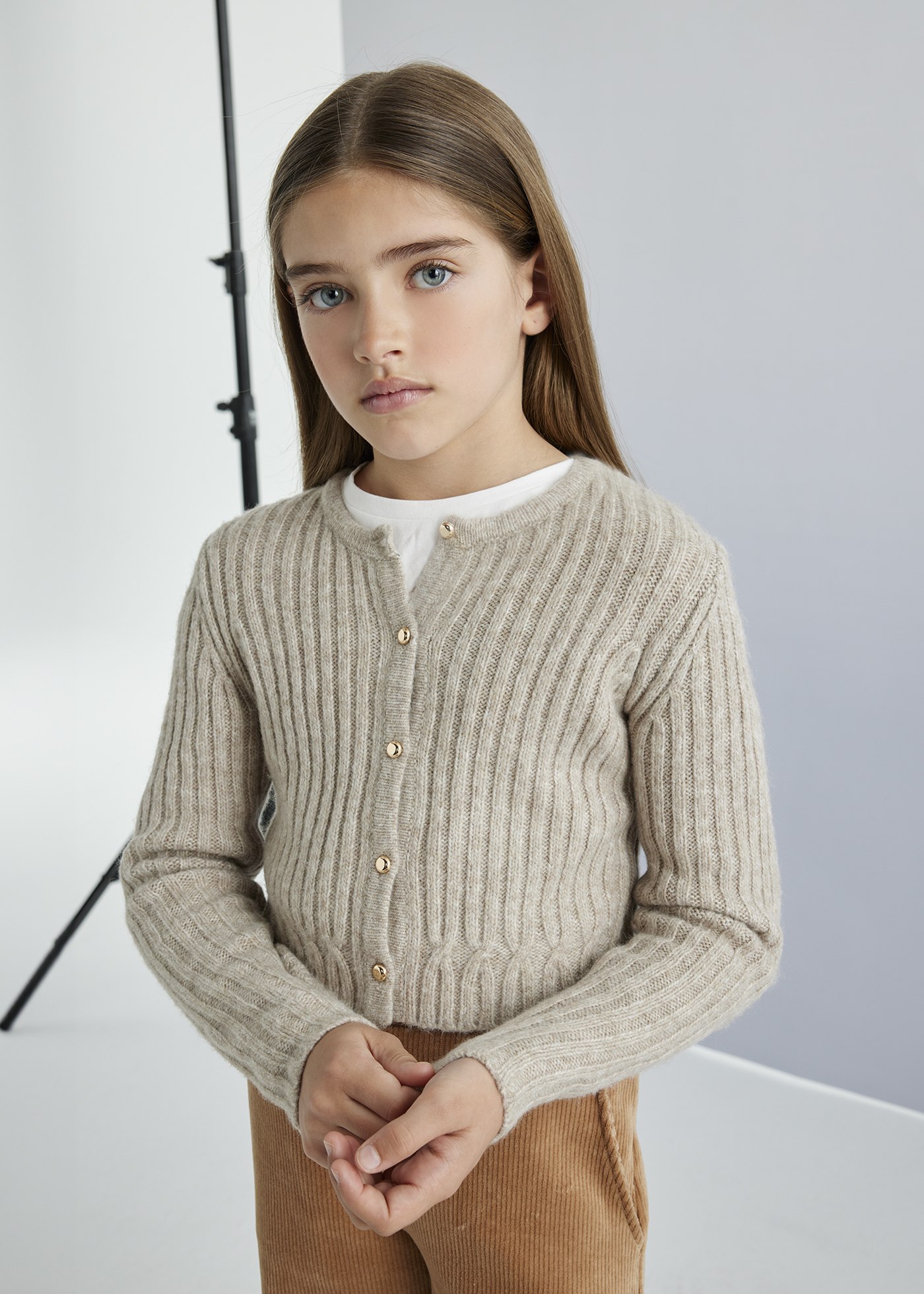 Cardigan tricoté fille