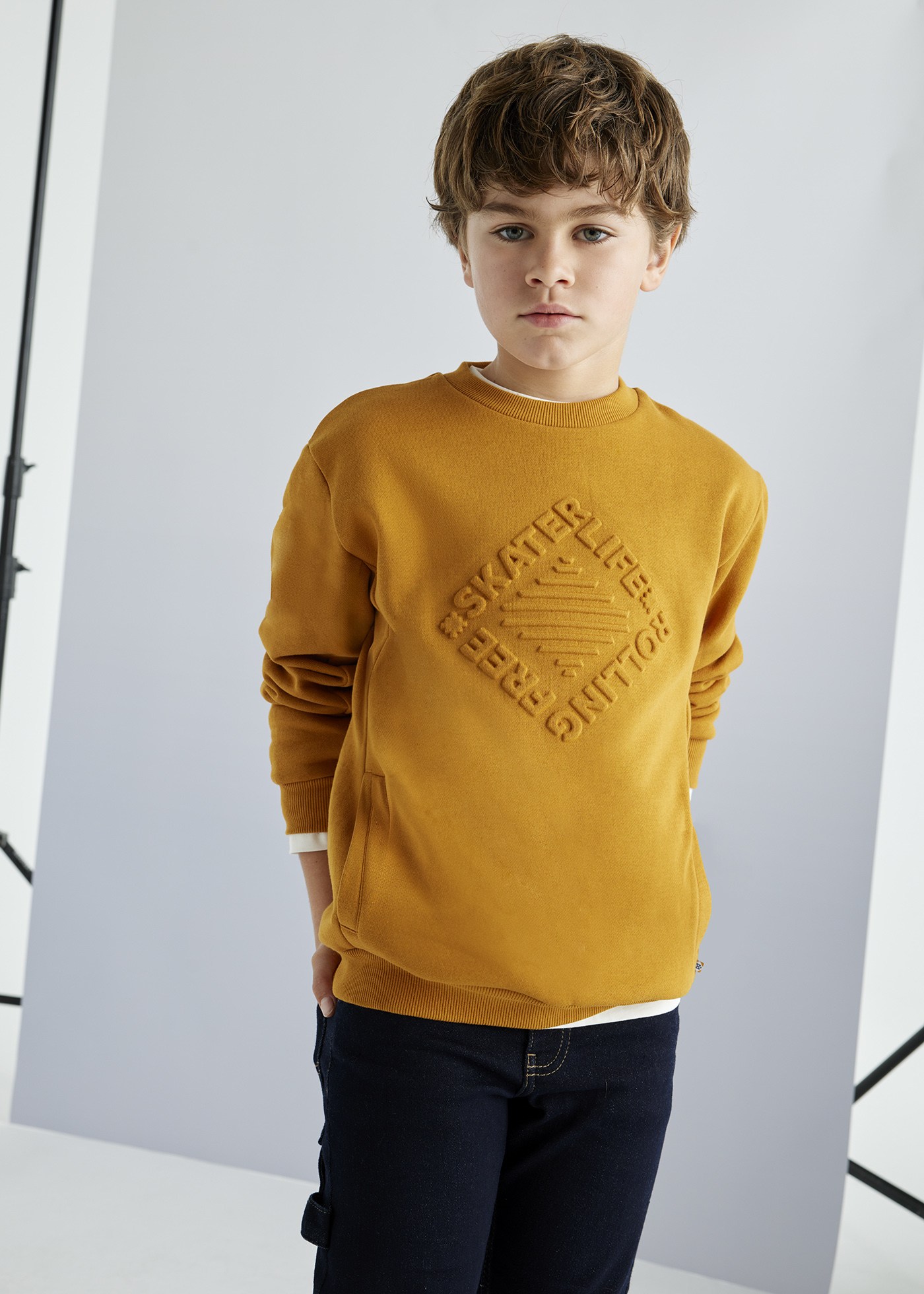 Boy Embossed Sweatshirt